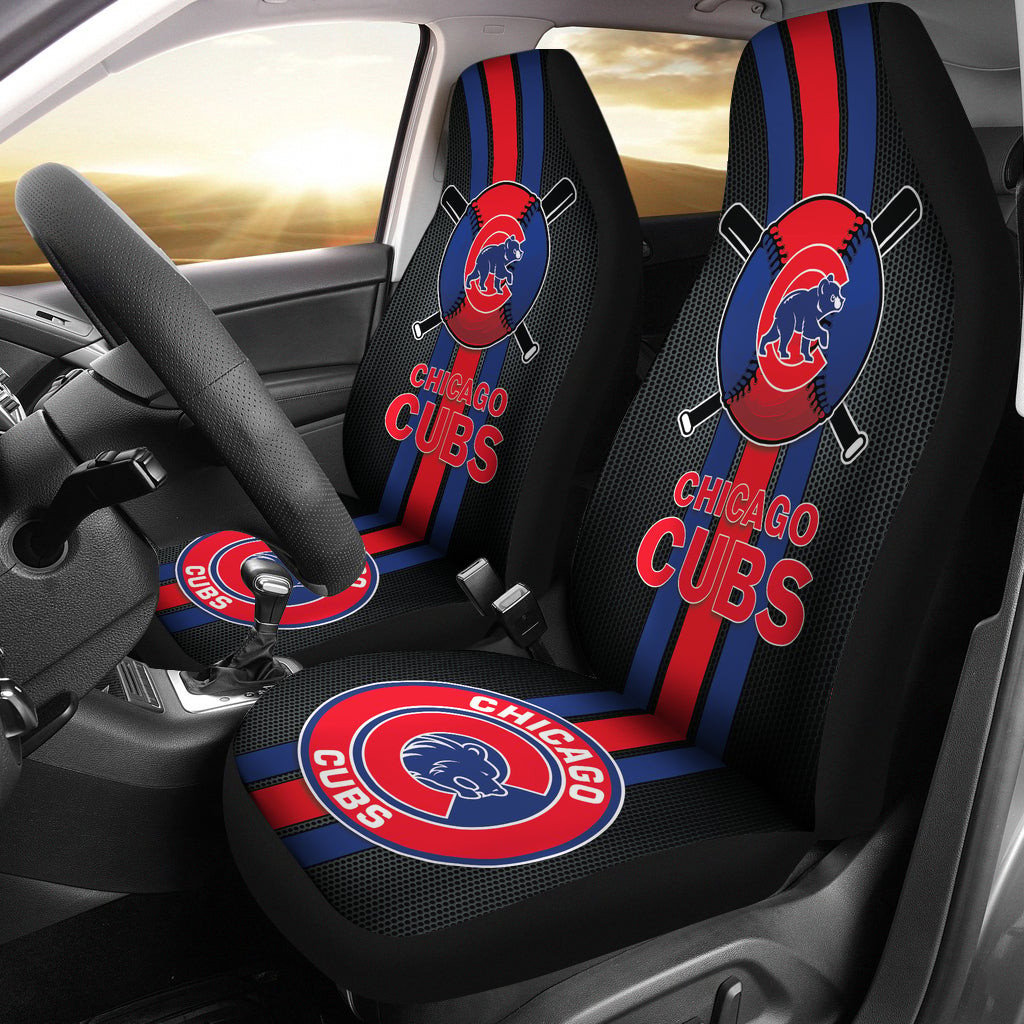 Chicago Cubs Car Seat Covers MBL Baseball Ph220914-06