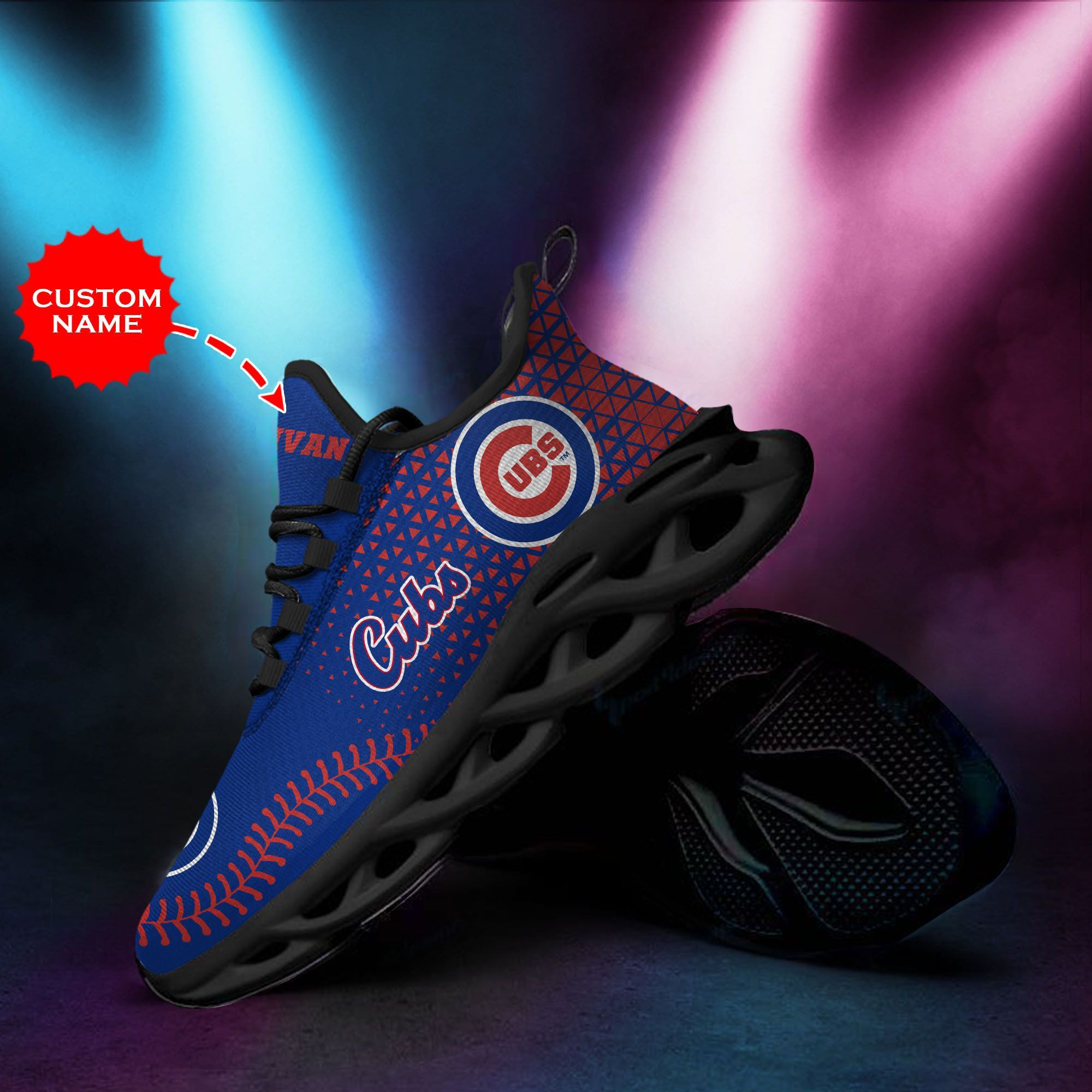 Chicago Cubs Custom Personalized Max Soul Sneakers Running Sports Shoes