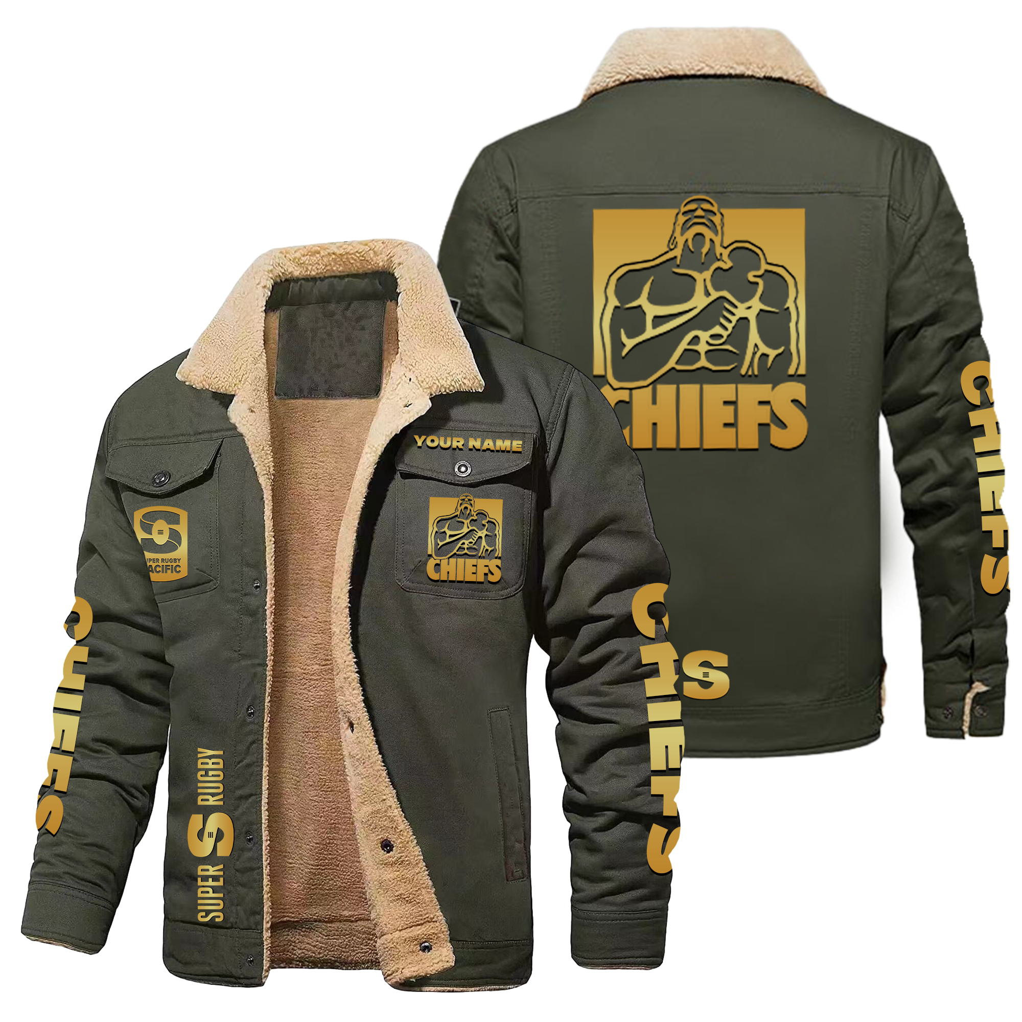 Chiefs Personalized Fleece Casual Jacket Edition