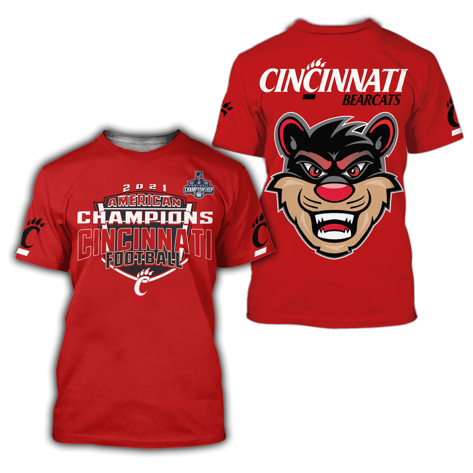 Cincinnati Bearcats CHAMPION 3D SHIRT
