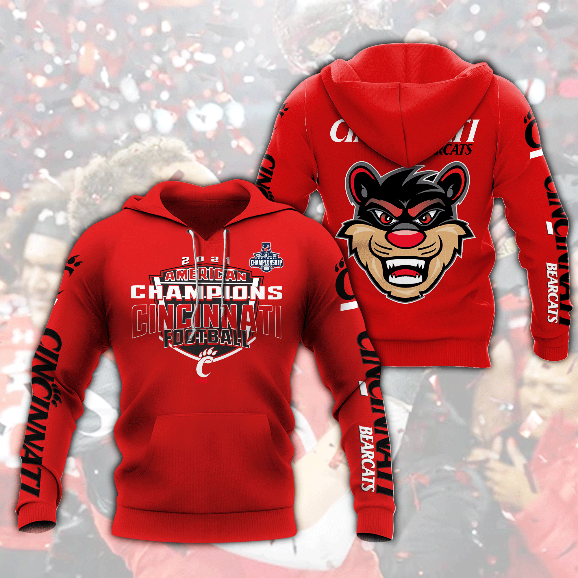 Cincinnati Bearcats CHAMPION 3D SHIRT