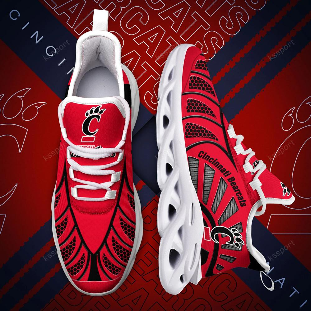 Cincinnati Bearcats Max Soul Clunky, Black And White Running Shoes