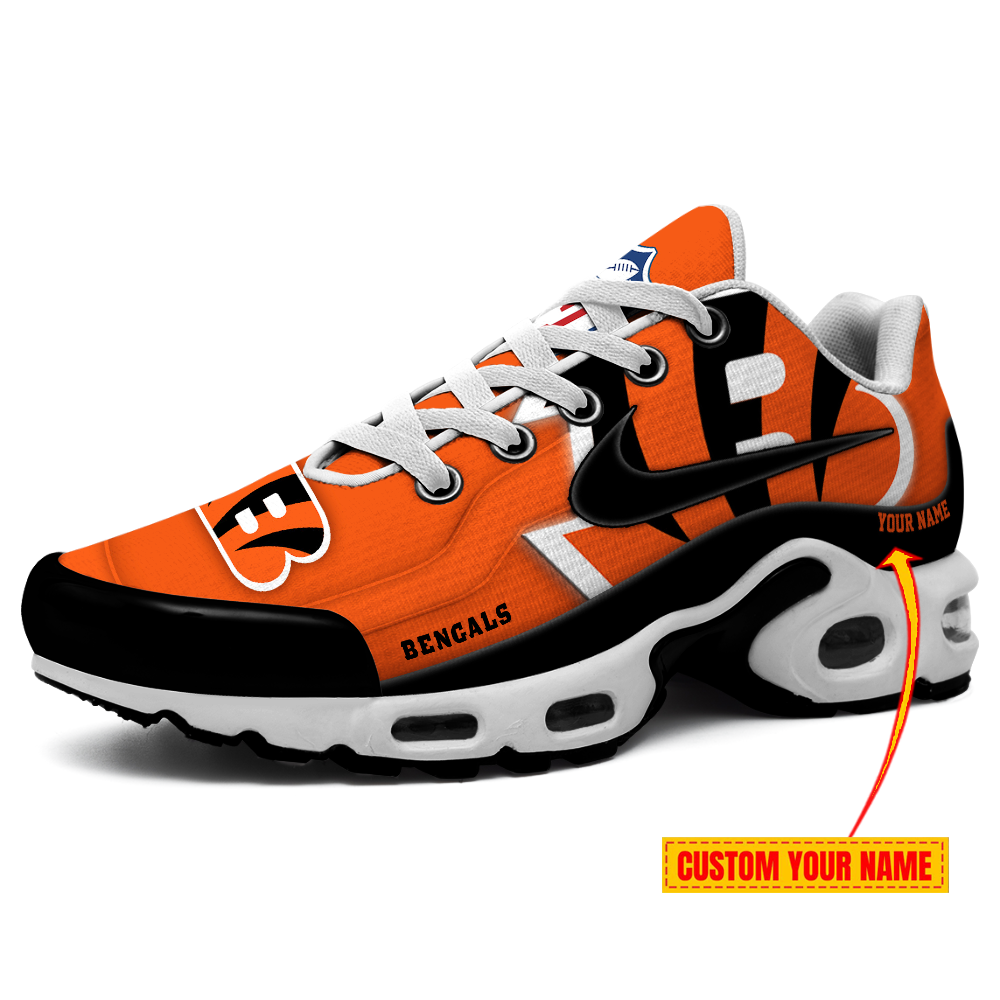 Cincinnati Bengals Customized Shoes -New Version 32 Teams Personalized H56 Shoes