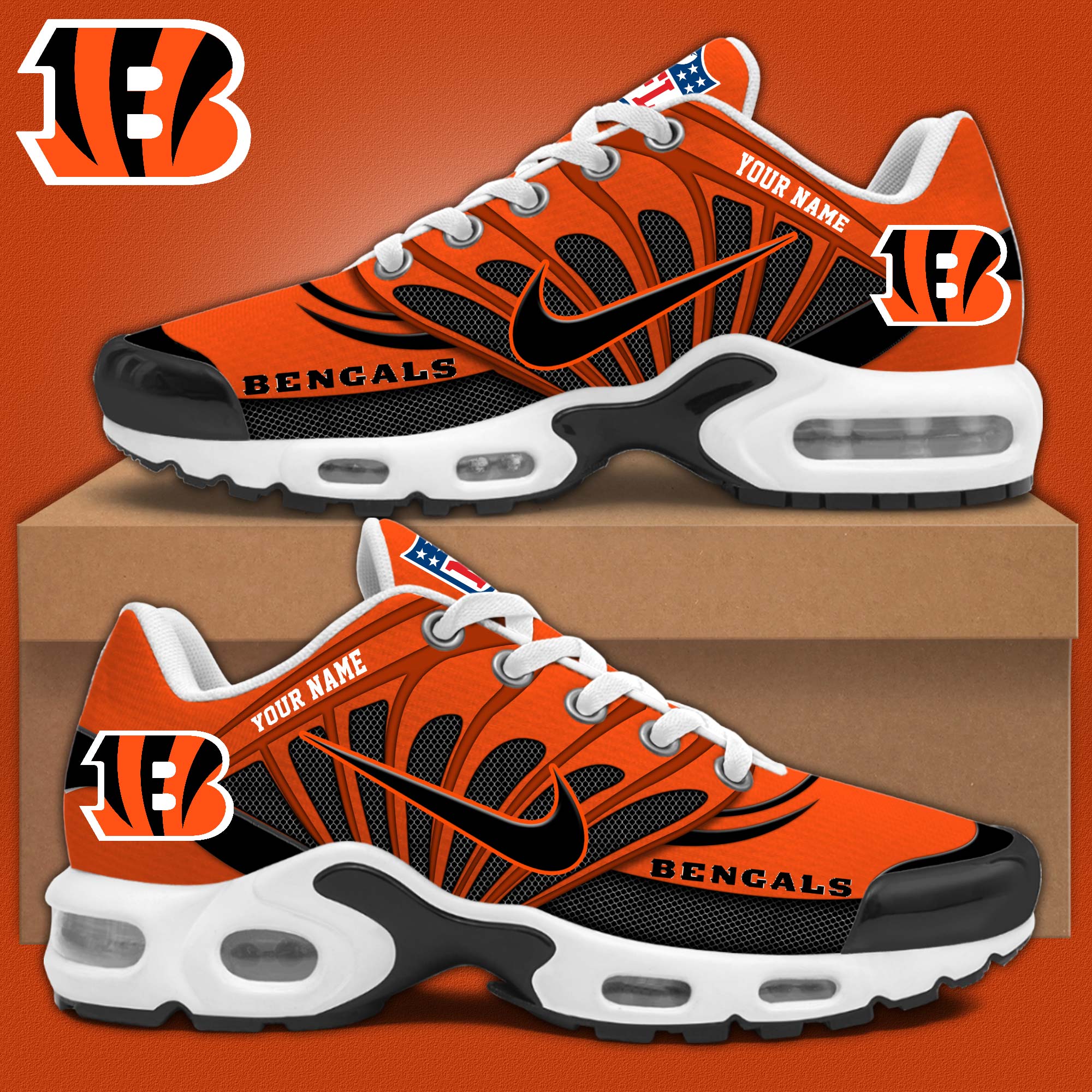 Cincinnati Bengals Personalized Shoes