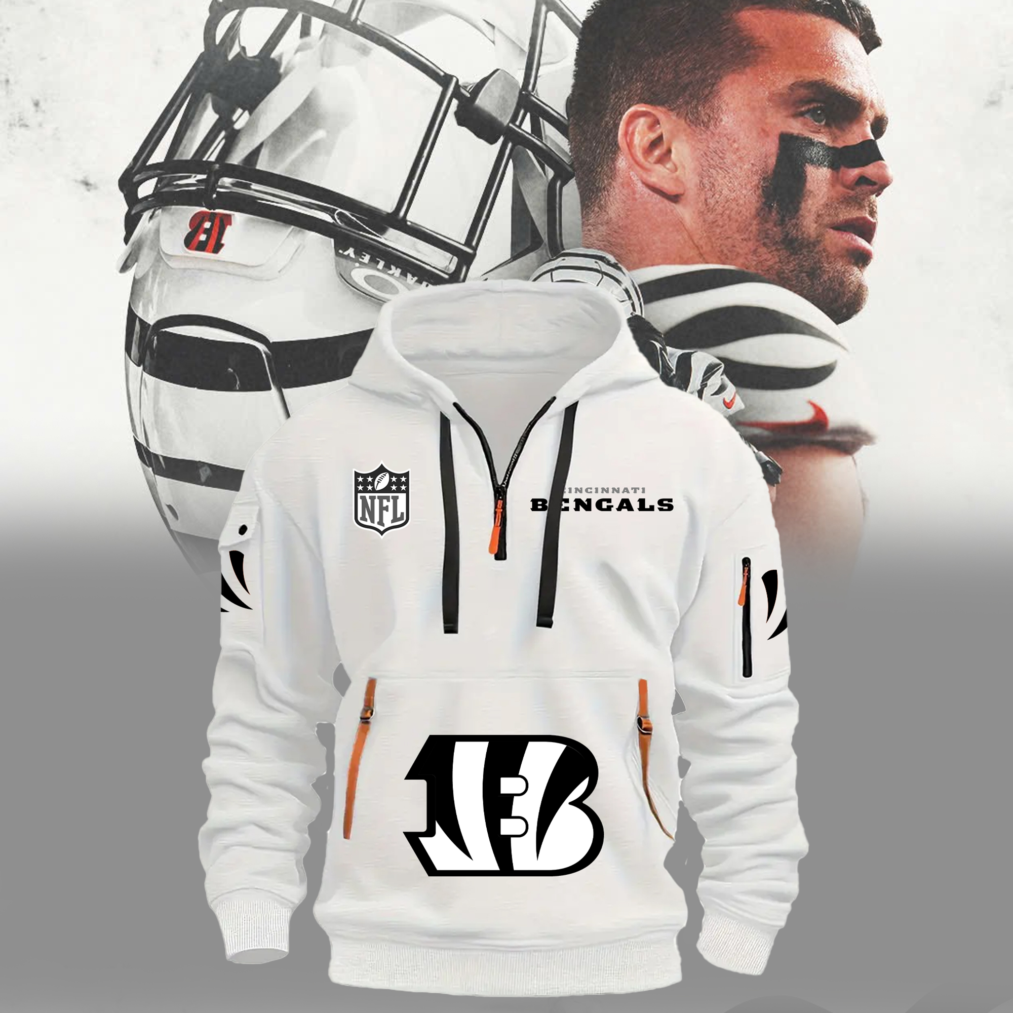 Cincinnati Bengals White New Hoodie 2024