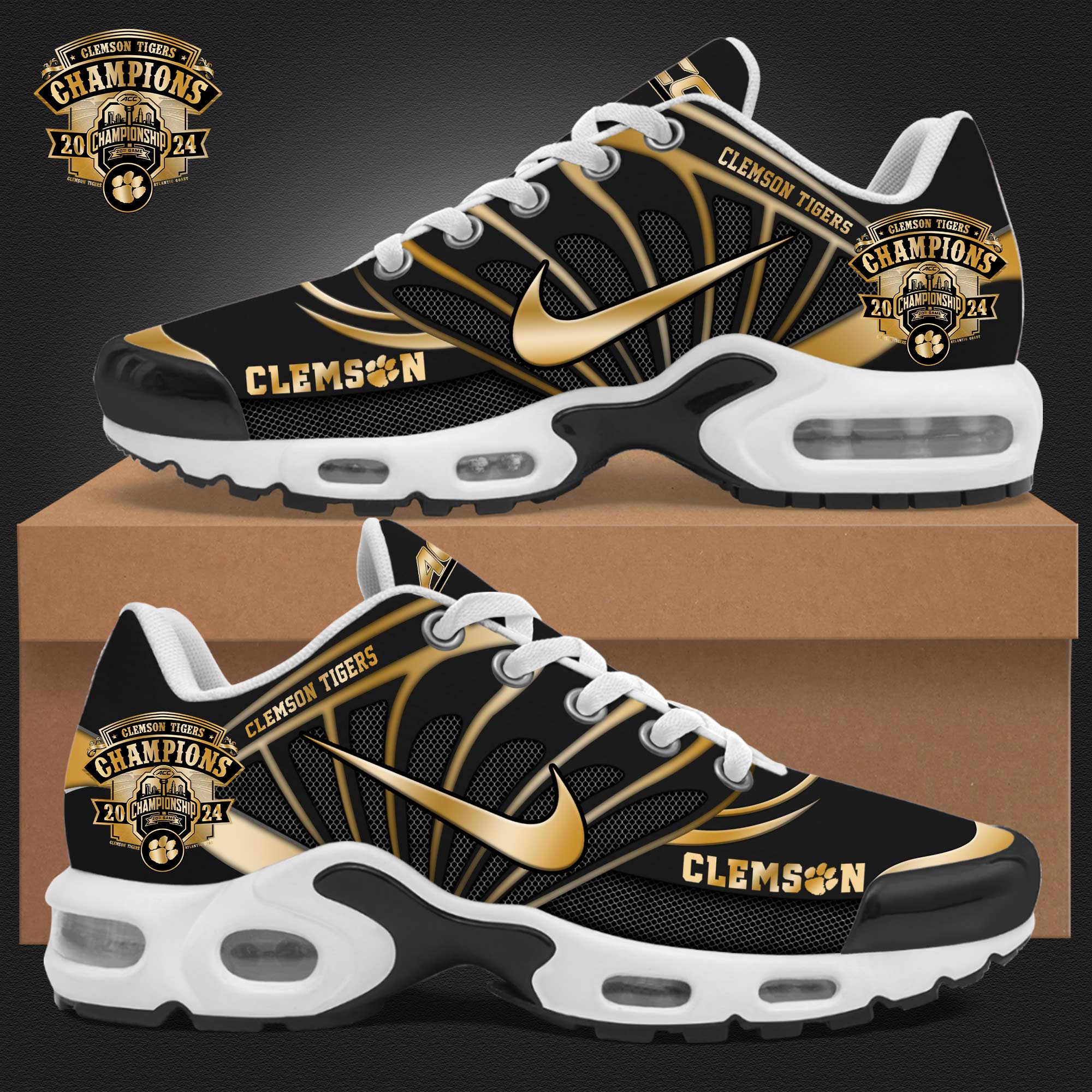 Clemson Tigers Atlantic Coast Champions   Shoes