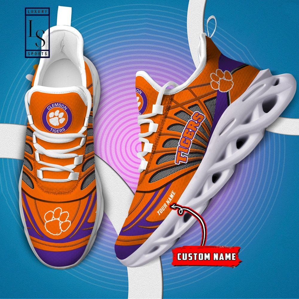 Clemson Tigers Custom Name Max Soul Shoes