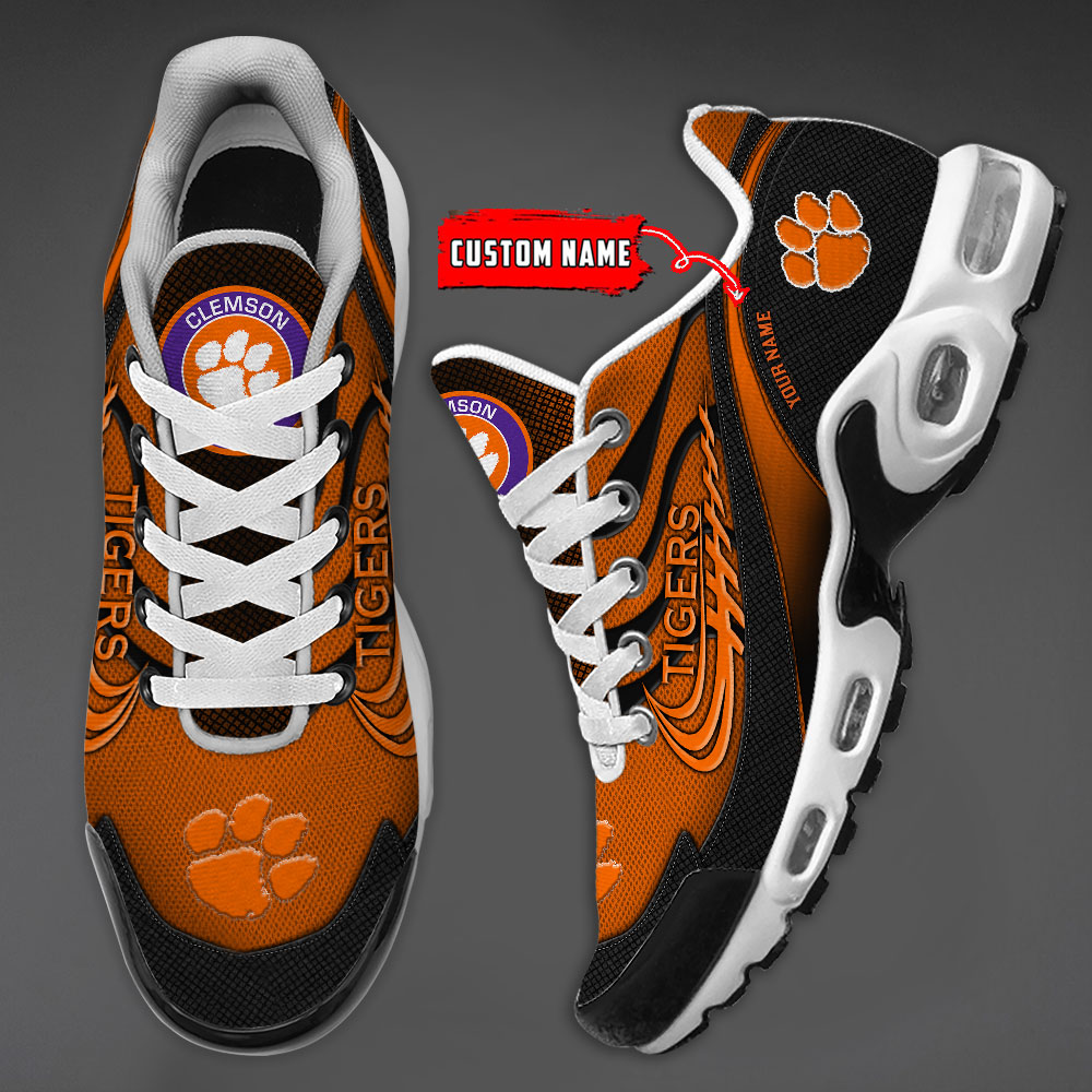 Clemson Tigers Personalized Name Air Cushion Sports Shoes Sneaker KLTNS220559
