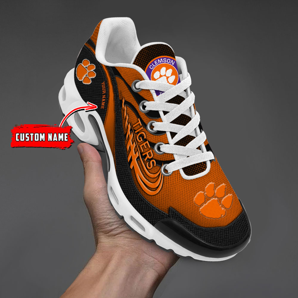 Clemson Tigers Personalized Name Air Cushion Sports Shoes Sneaker KLTNS220559