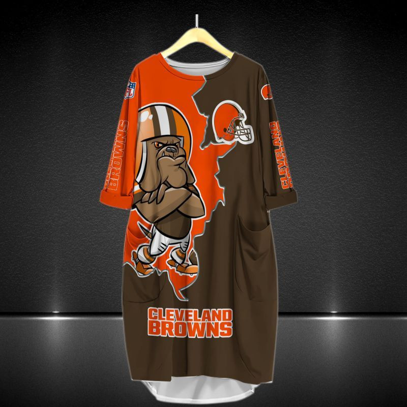 Cleveland Browns All Over Print Caftan8514