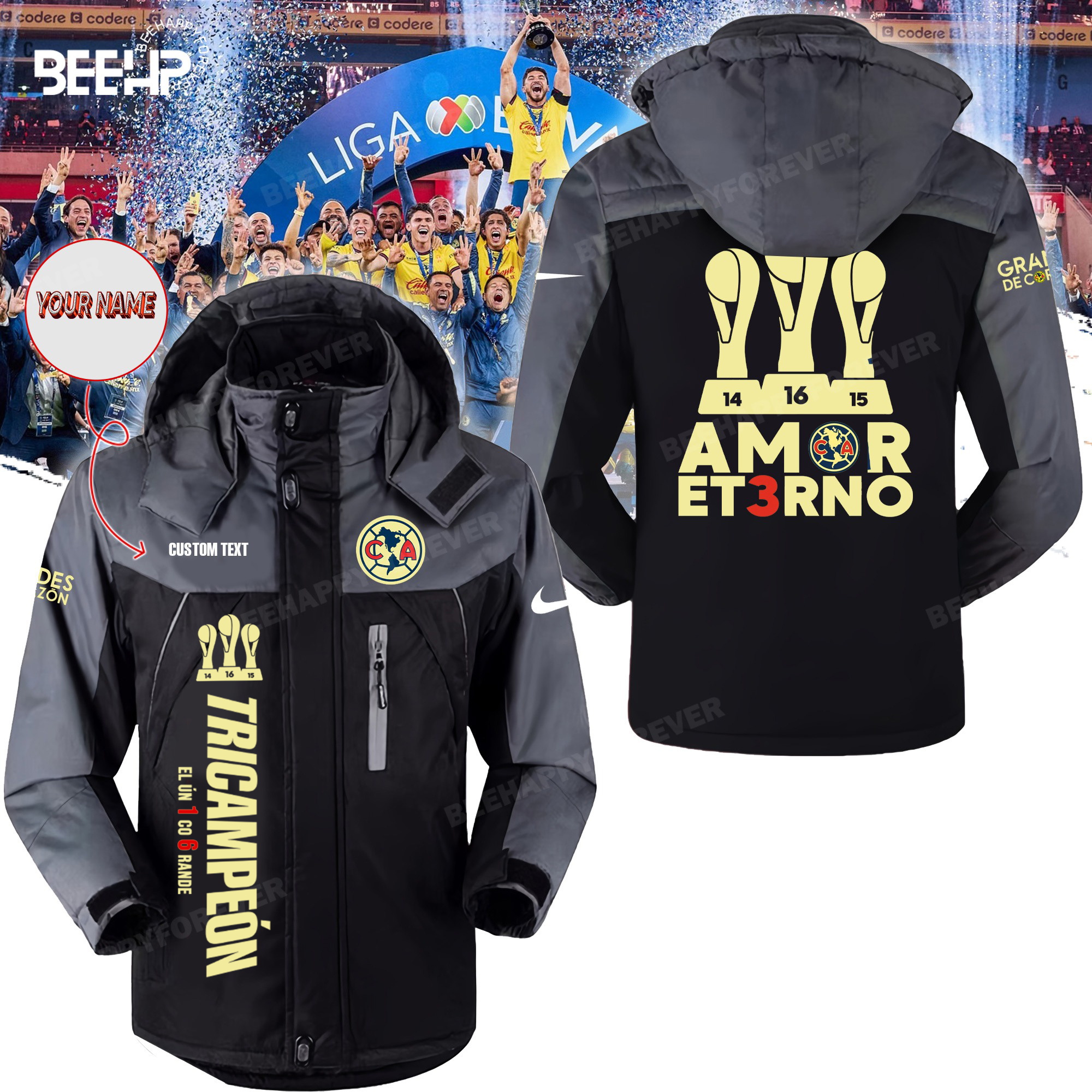Club America tricampeon Interchange Jacket
