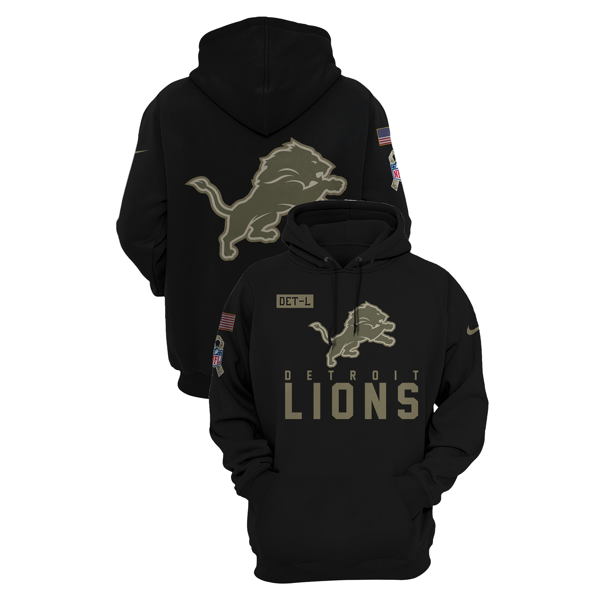 Coach Dan Campbell Hoodie Detroit Lions Army