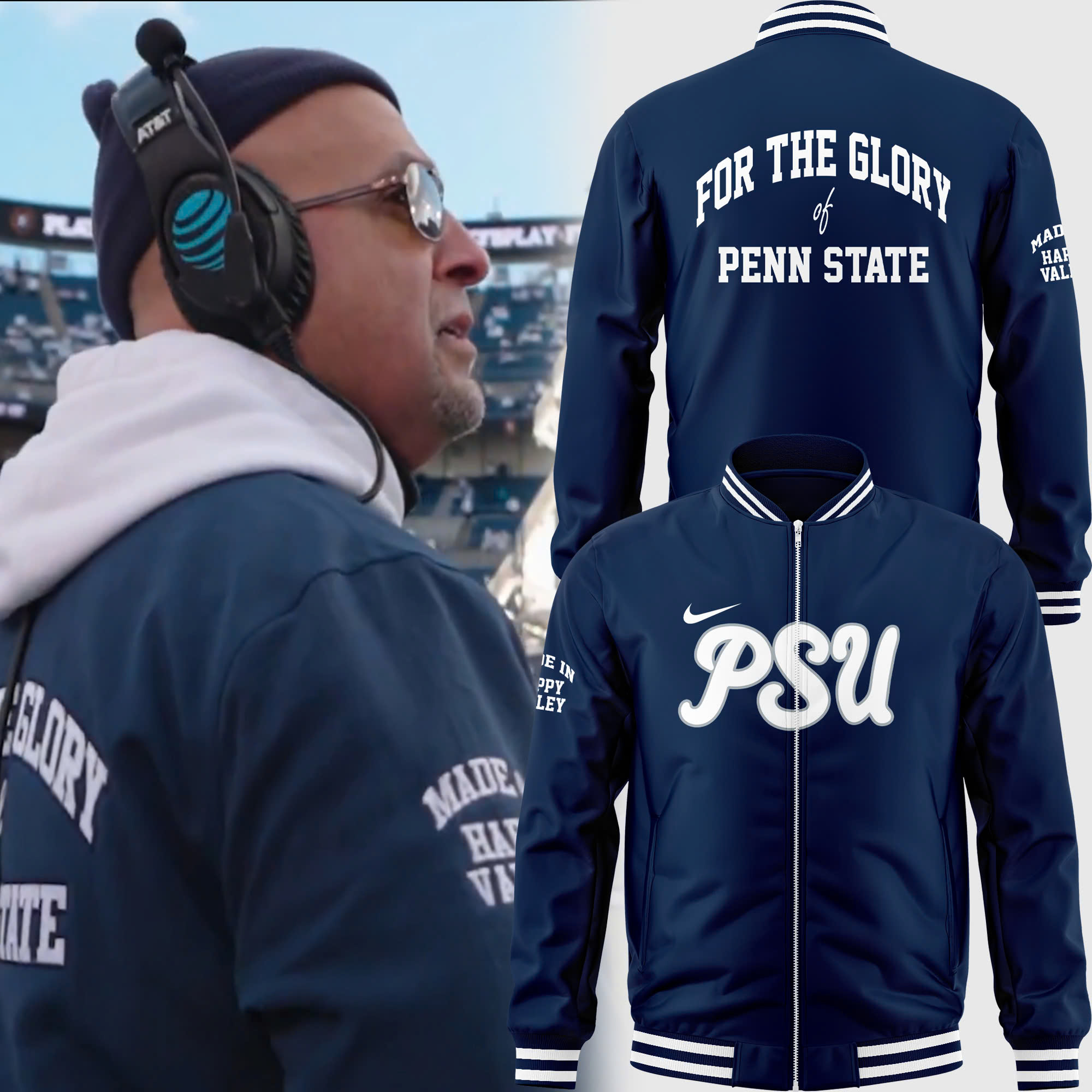 Coach James Franklin Zip Bomber