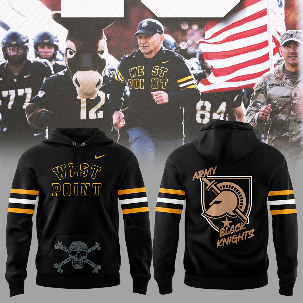 Coach Jeff Monken 750 winning percentage in last 16 CIC games Black Hoodie+NT05112402ID10DS10