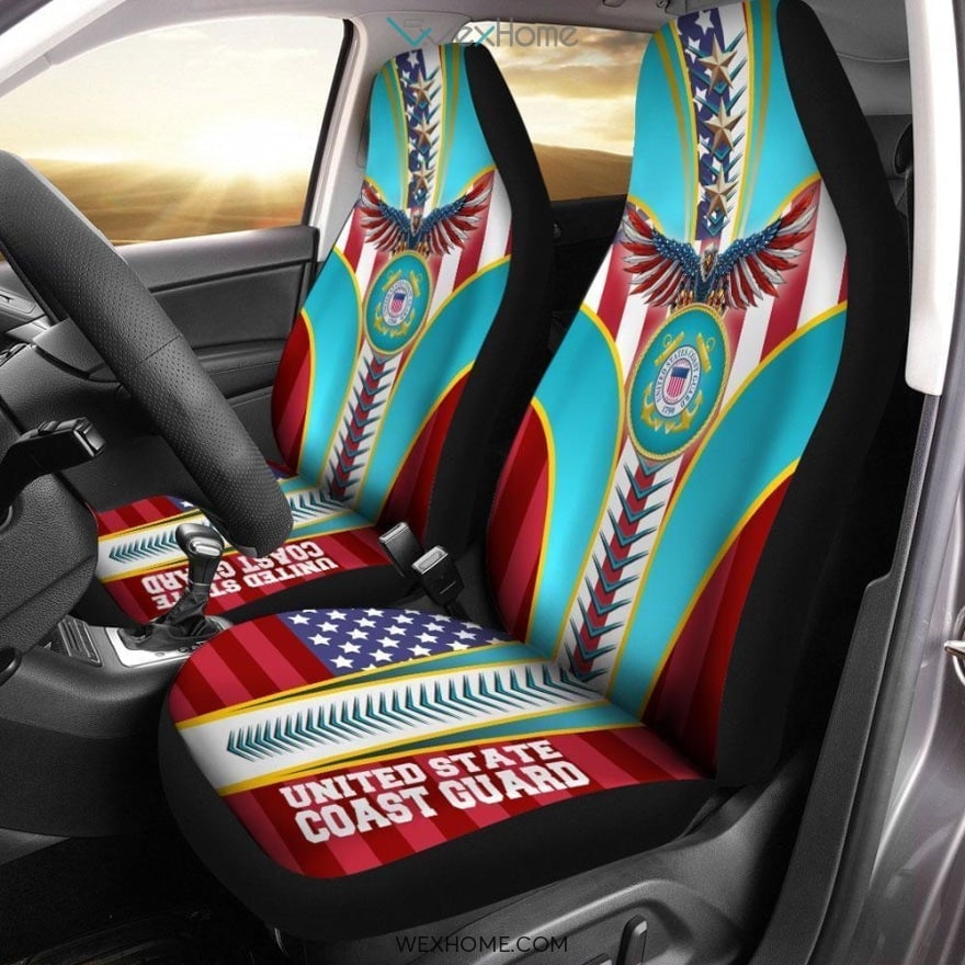 Coast Guard Army Car Seat Covers US