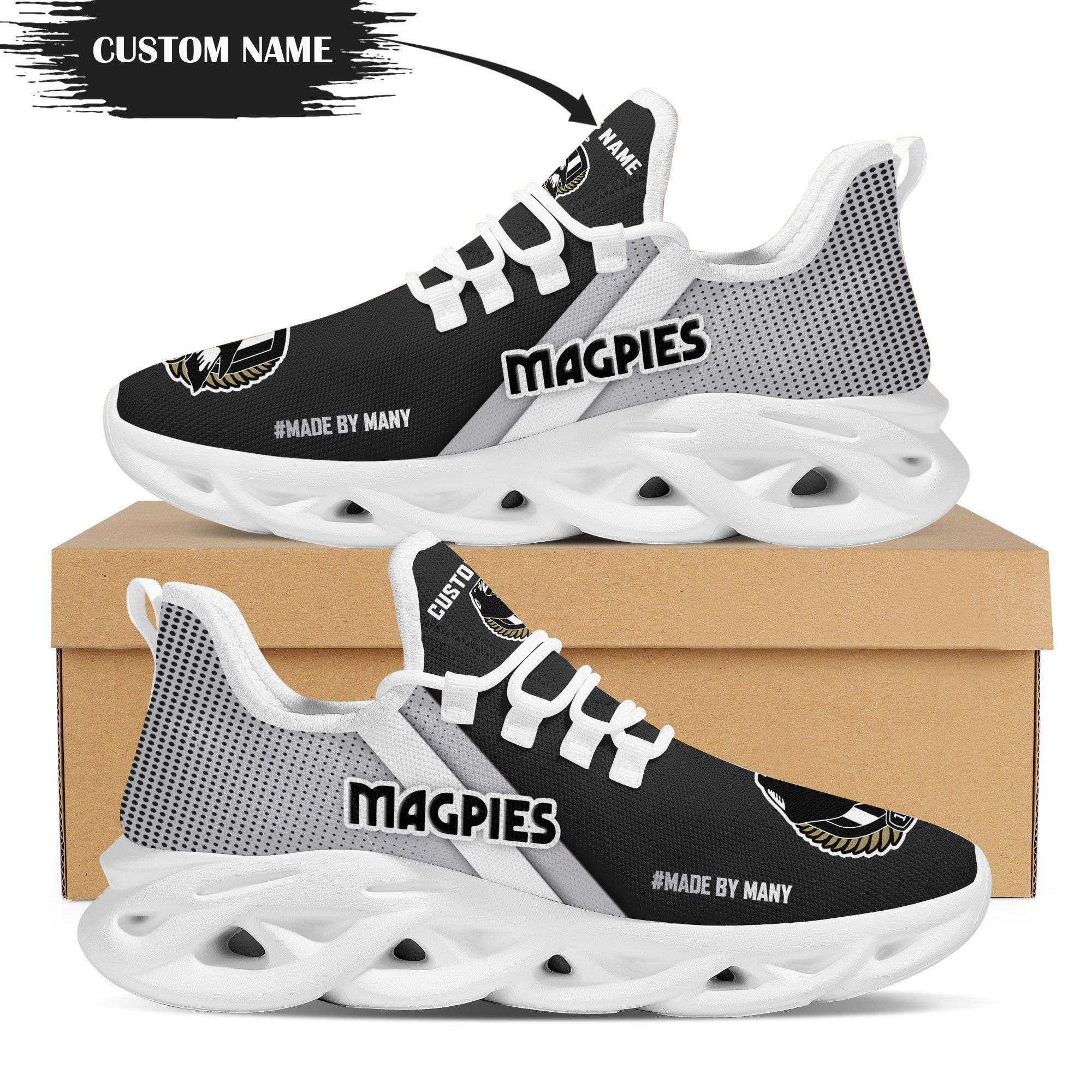 Collingwood Magpies Custom Personalized Max Soul Sneakers Shoes