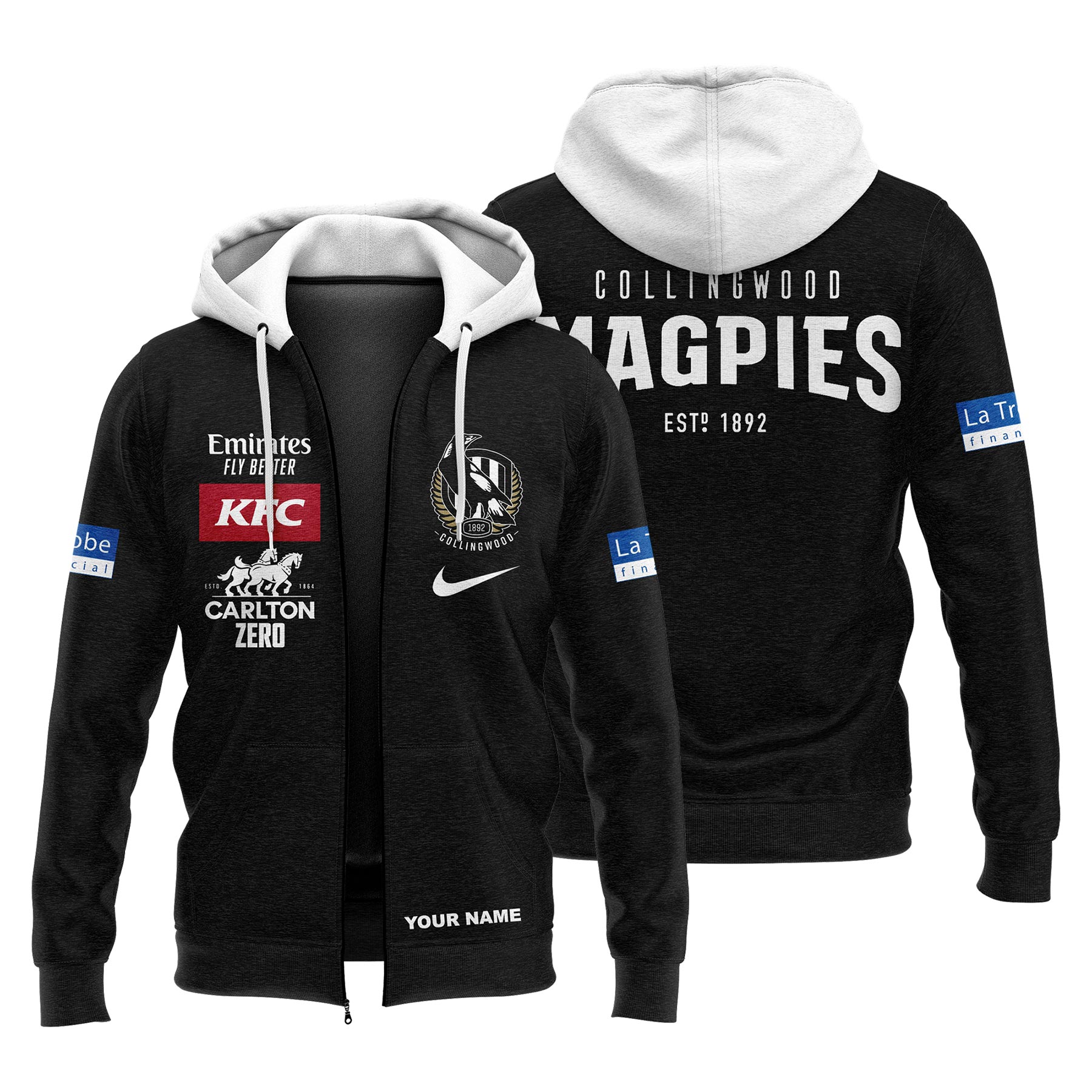Collingwood Magpies Hoodie 02
