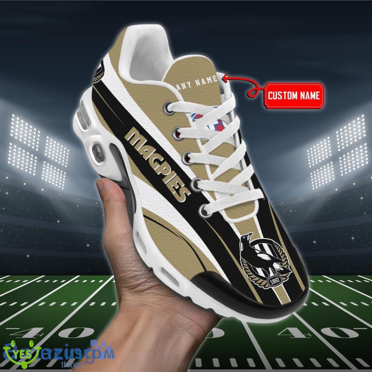 Collingwood Magpies Personalized Name Air Cushion Sports Shoes Sneaker KLTNS220245