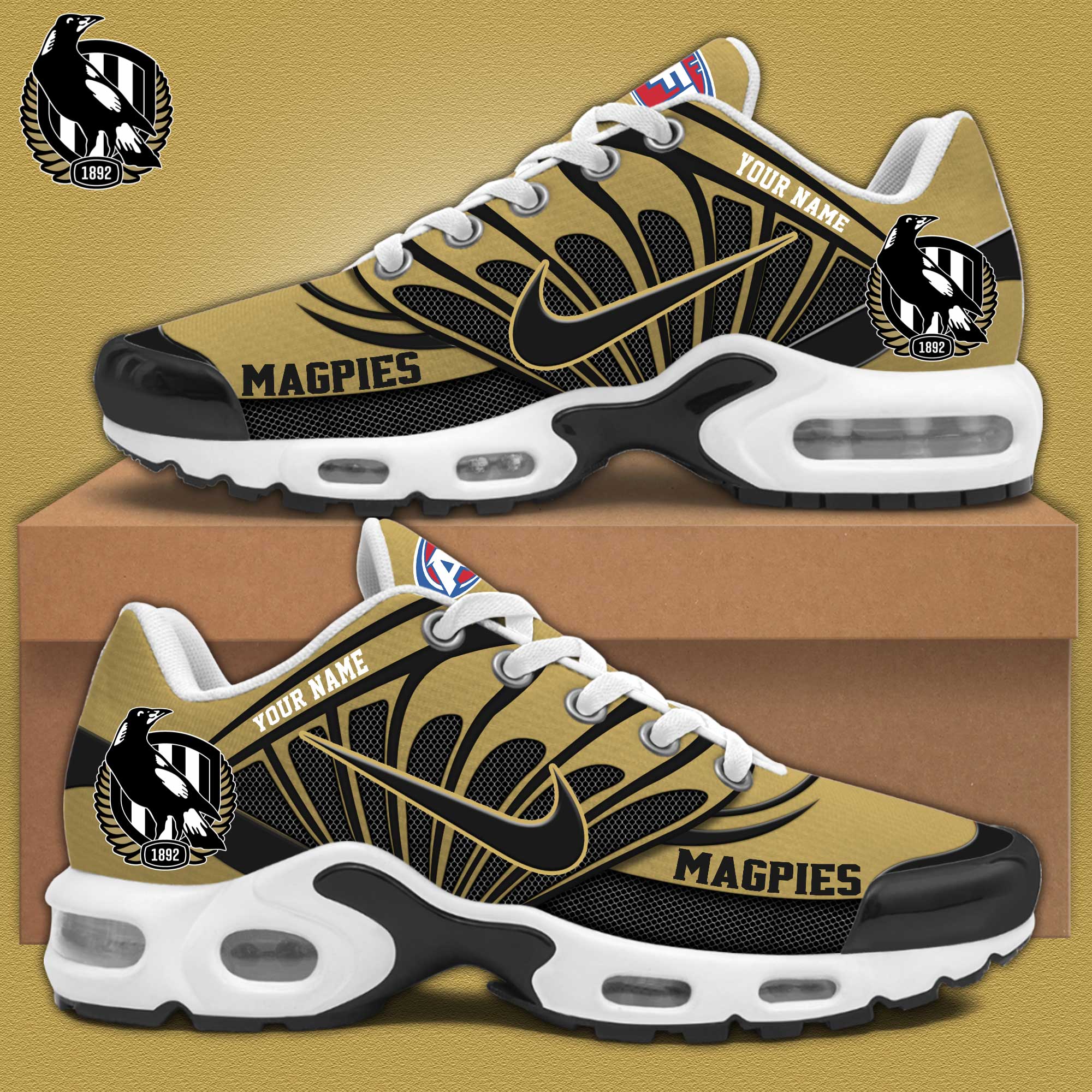 Collingwood Magpies Personalized Shoes