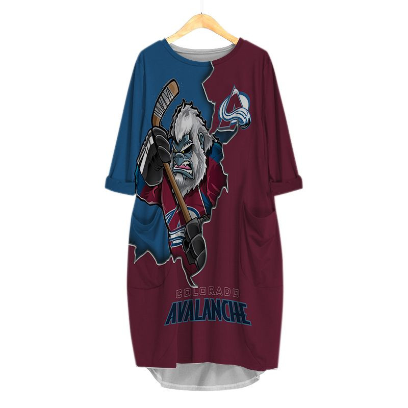 Colorado Avalanche All Over Print Caftan2171