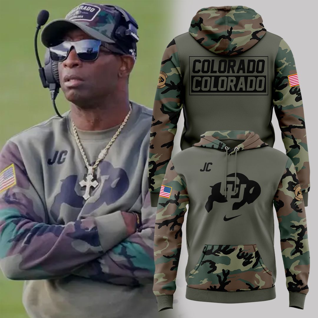 Colorado Buffaloes Football 2024 Military Appreciation Hoodie