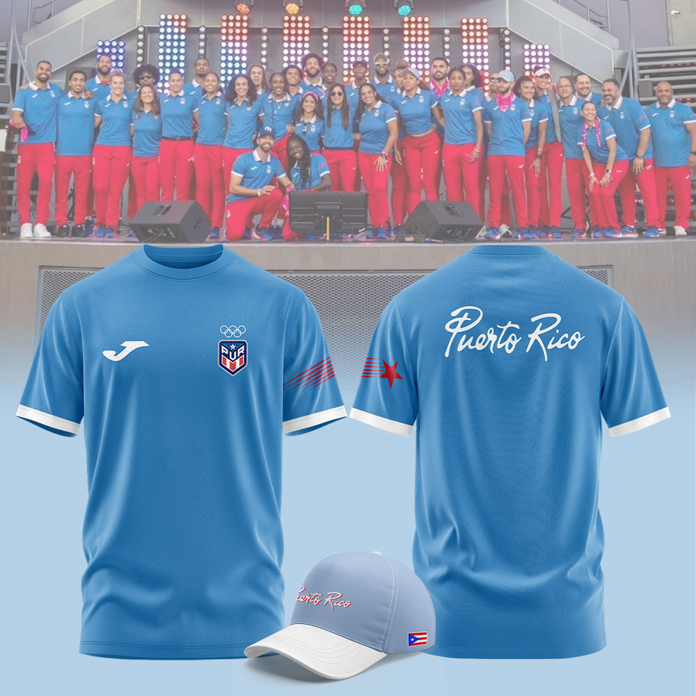 Conjunto de Camisa Polo Para FanÃƒÆ’Ã‚Â¡ticos de Puerto Rico Tshirt Blue-SP11072405ID10DS10