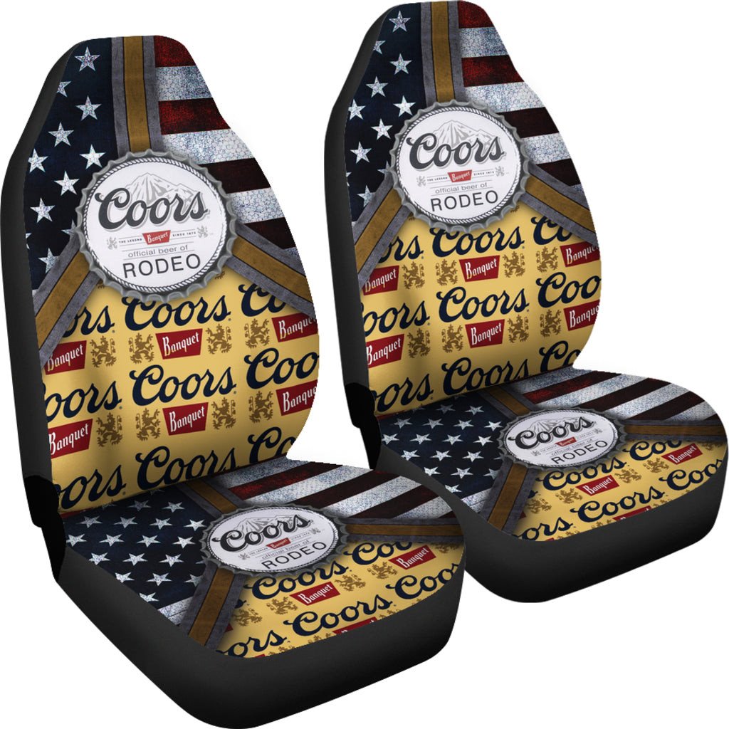 Coors Banquet Drinks Car Seat Covers Beer AA22092304