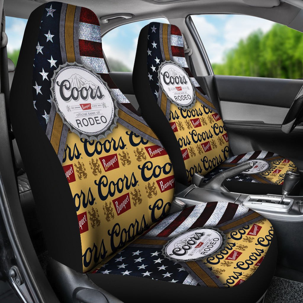 Coors Banquet Drinks Car Seat Covers Beer AA22092304