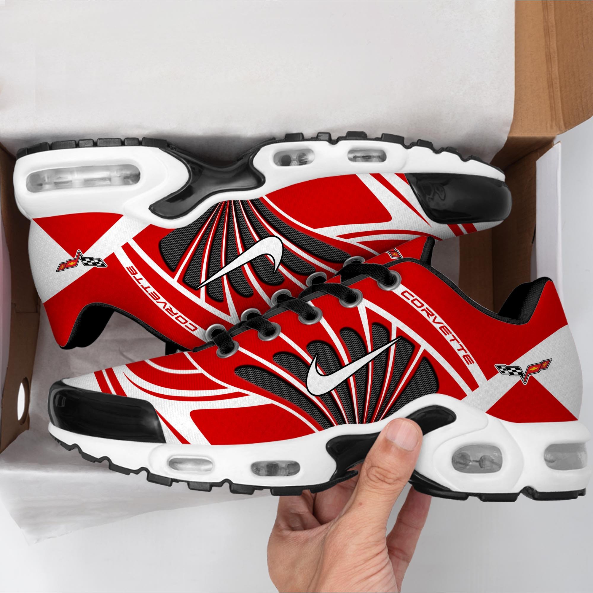 Corvette c6 Personalized Name Air Cushion Sports Shoes 1126