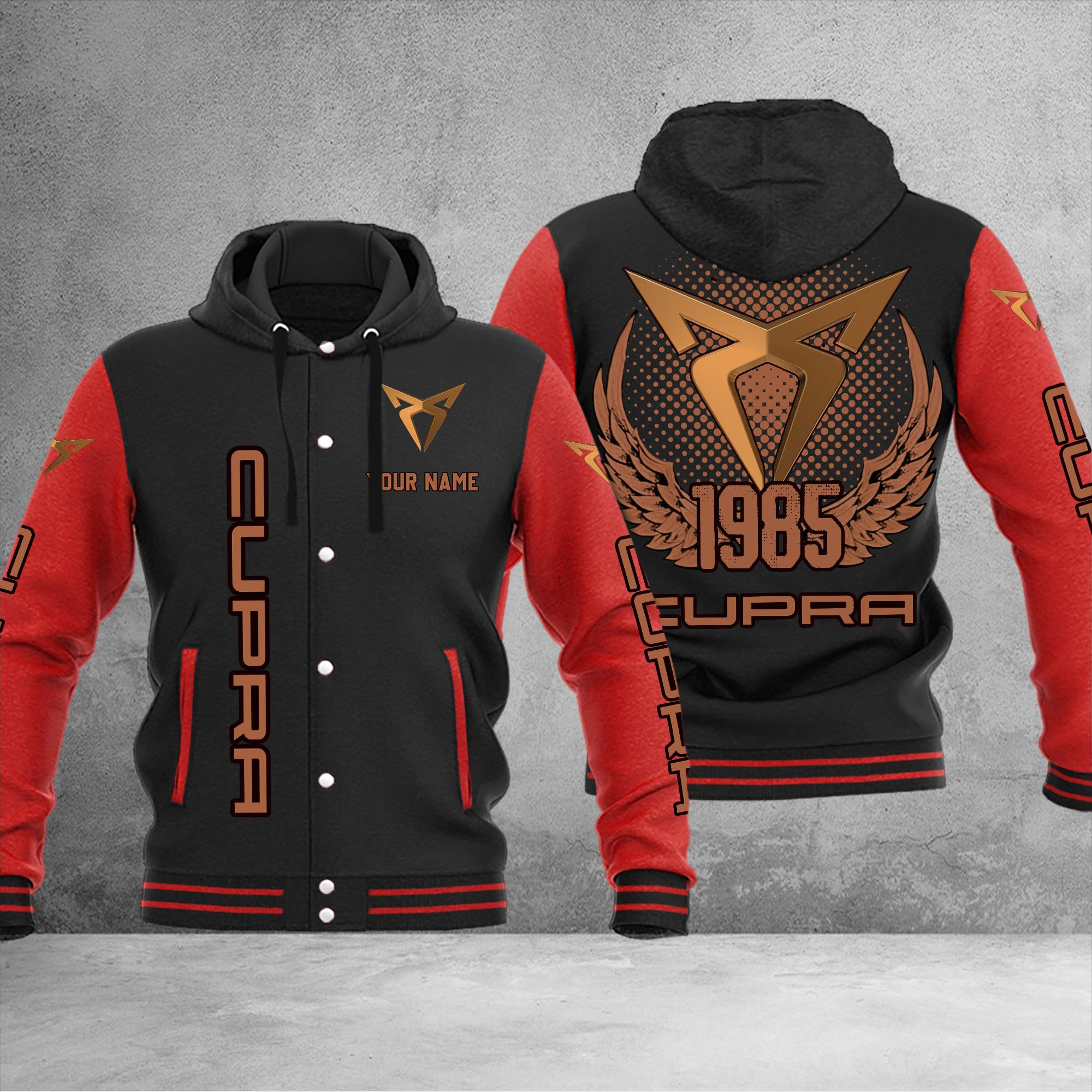 Cupra DMHJ1033 Baseball Jacket Multicolor