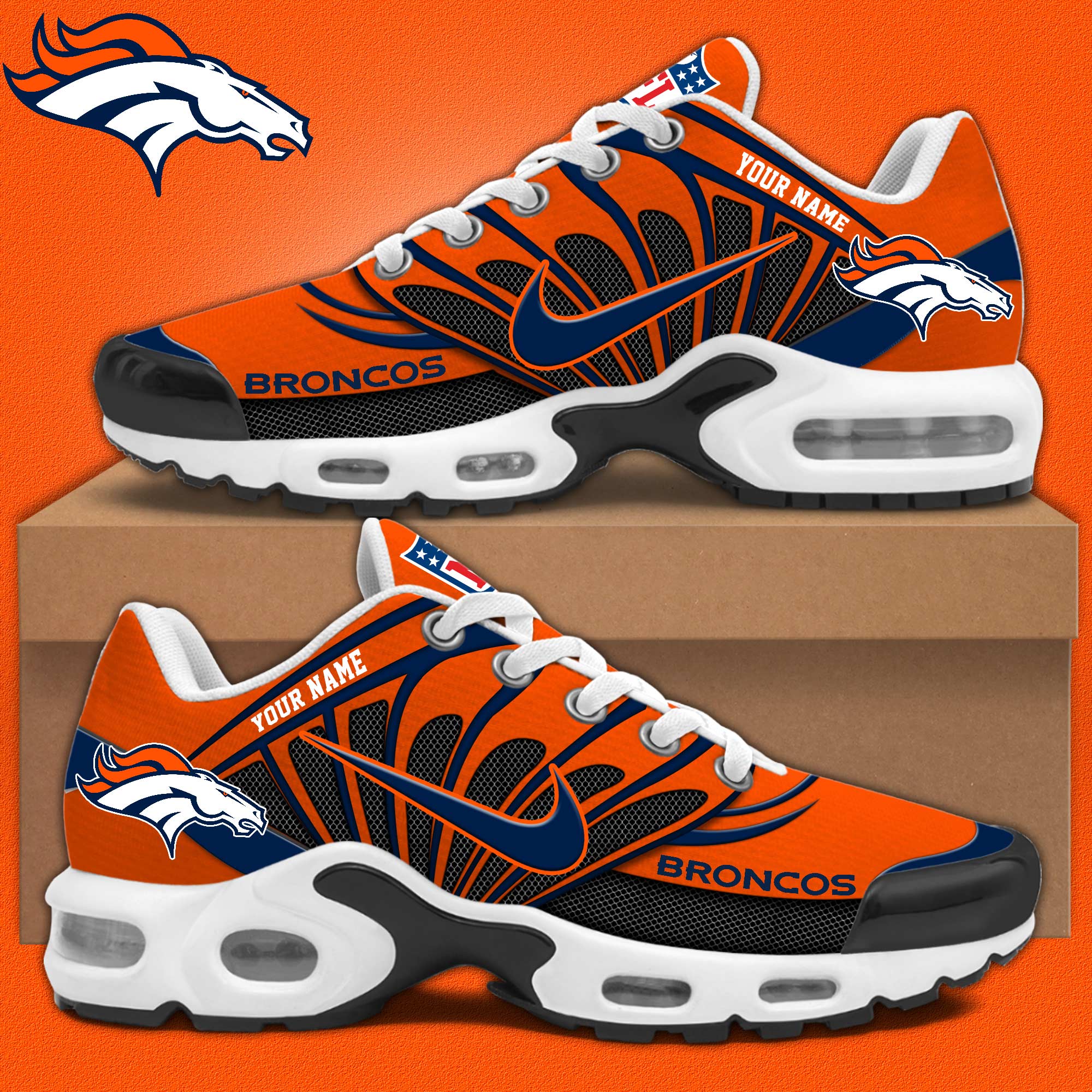 Customize Your Name With broncos football Ver 40 Sport Shoes