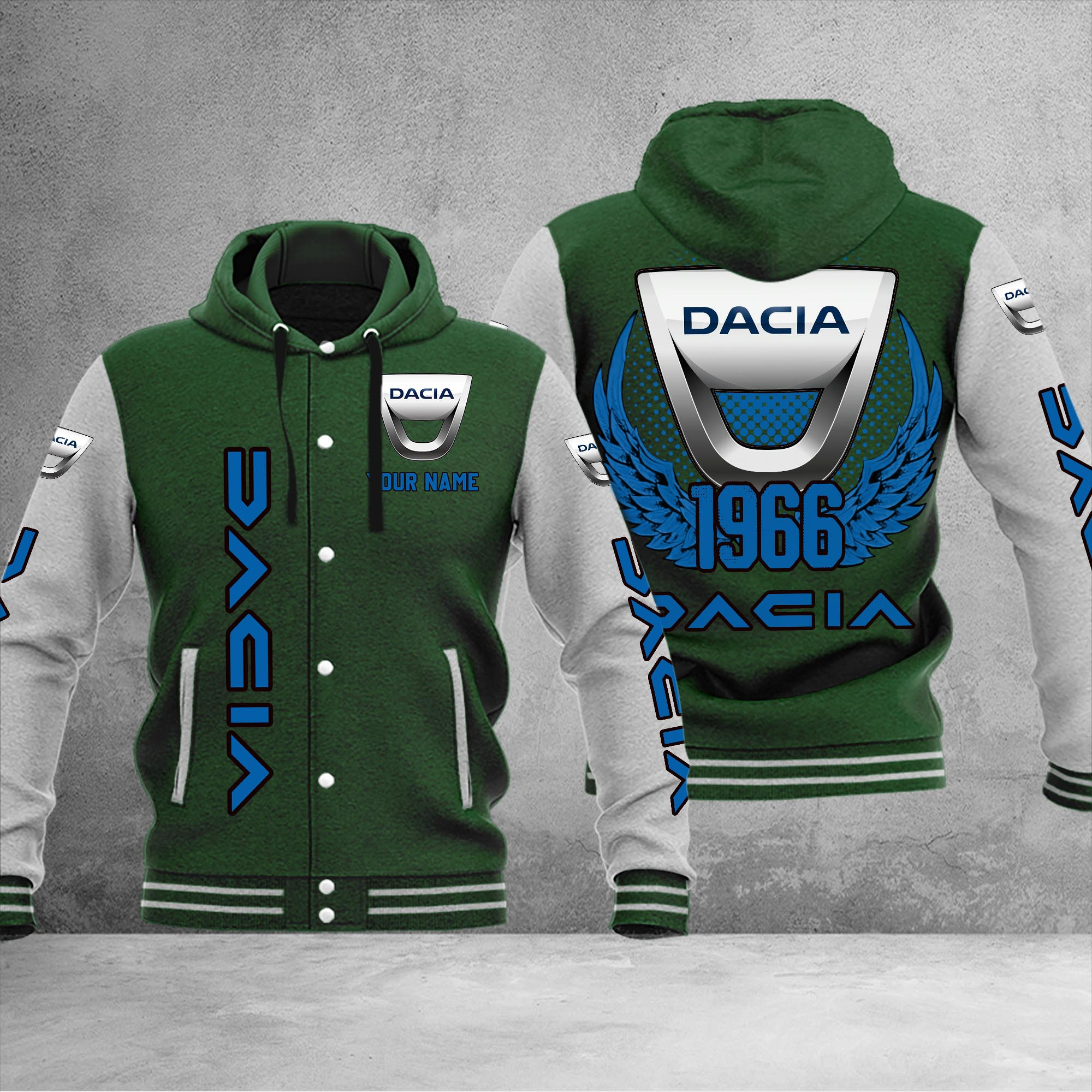 Dacia DMHJ1034 Baseball Jacket Multicolor