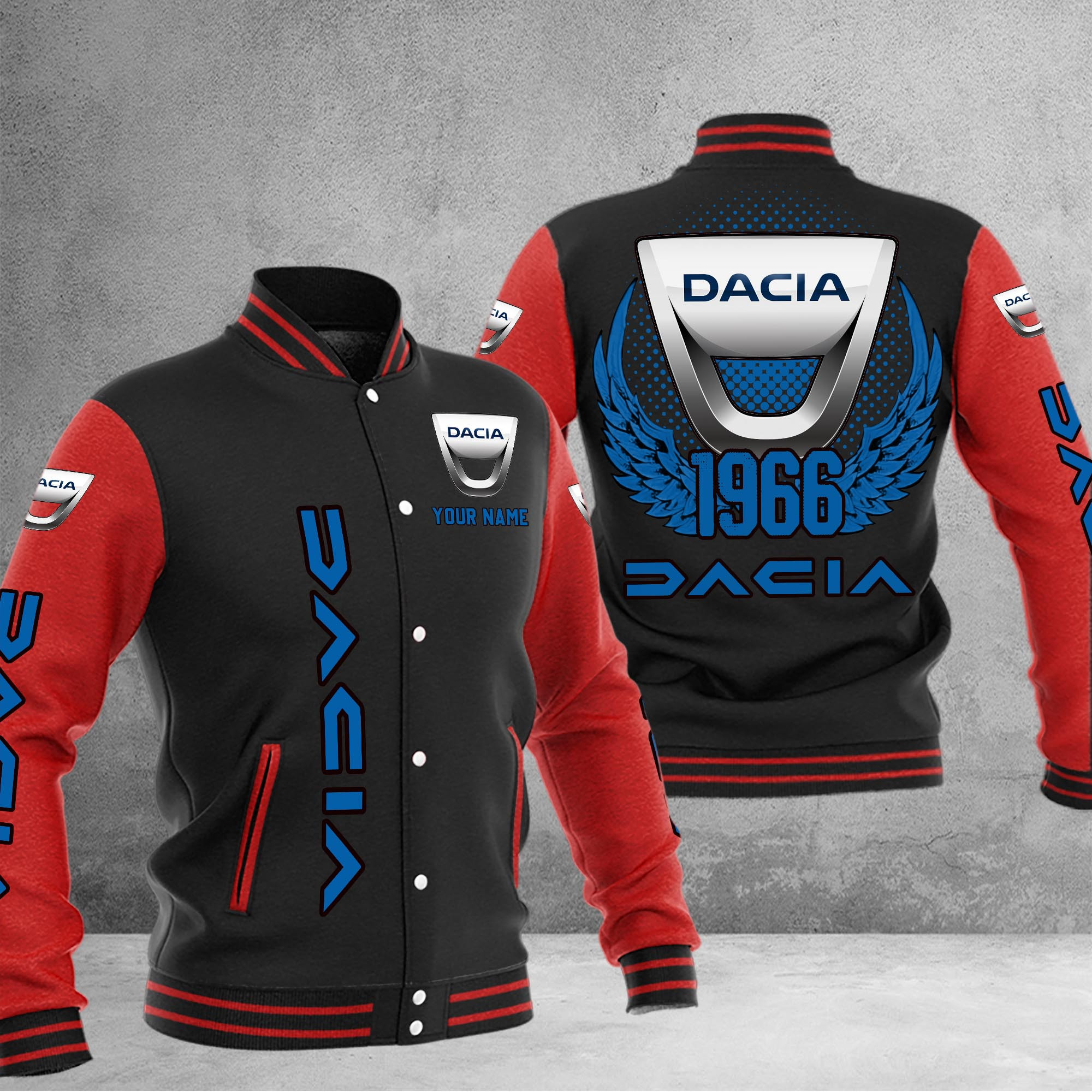 Dacia DMHJ1034 Baseball Jacket Multicolor