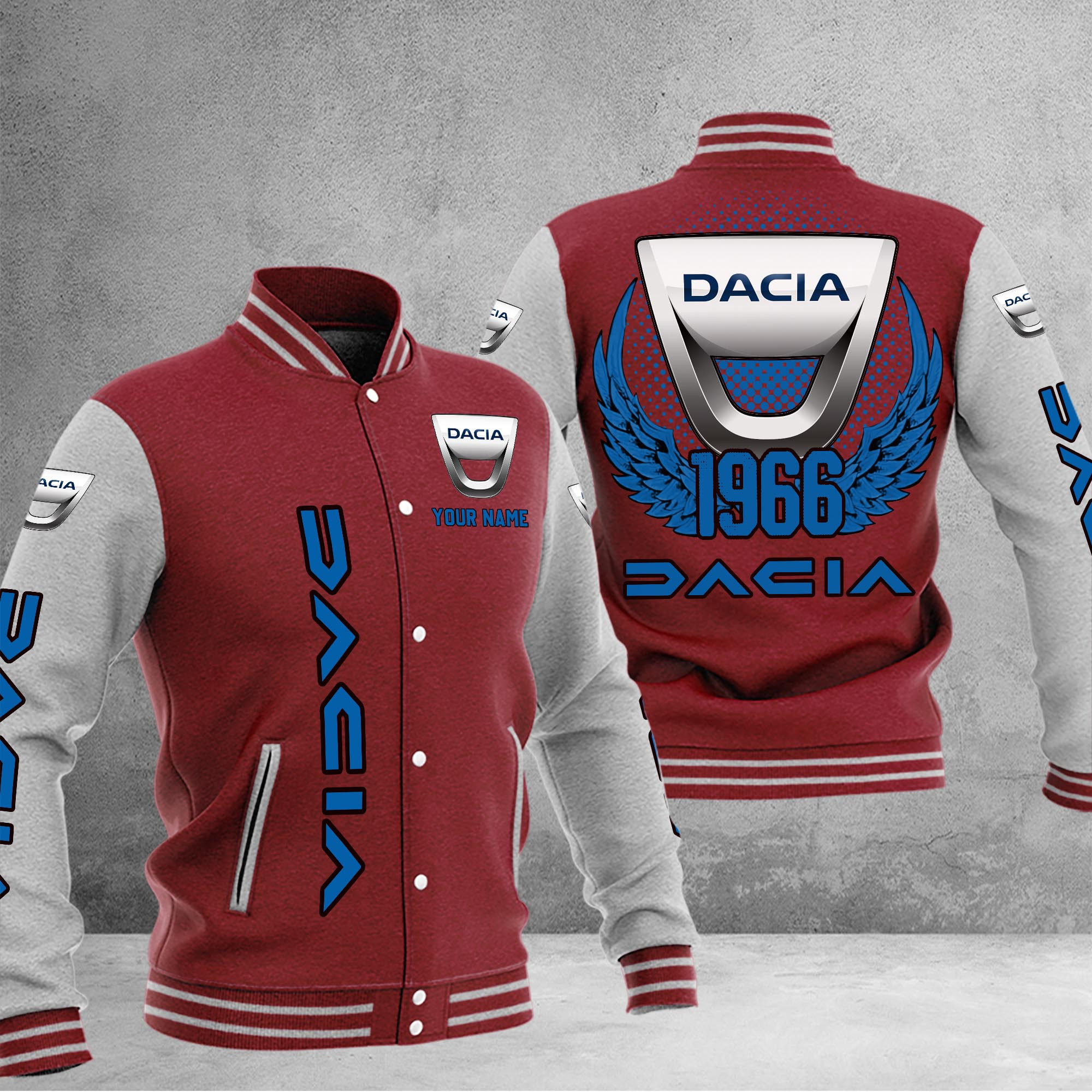 Dacia DMHJ1034 Baseball Jacket Multicolor