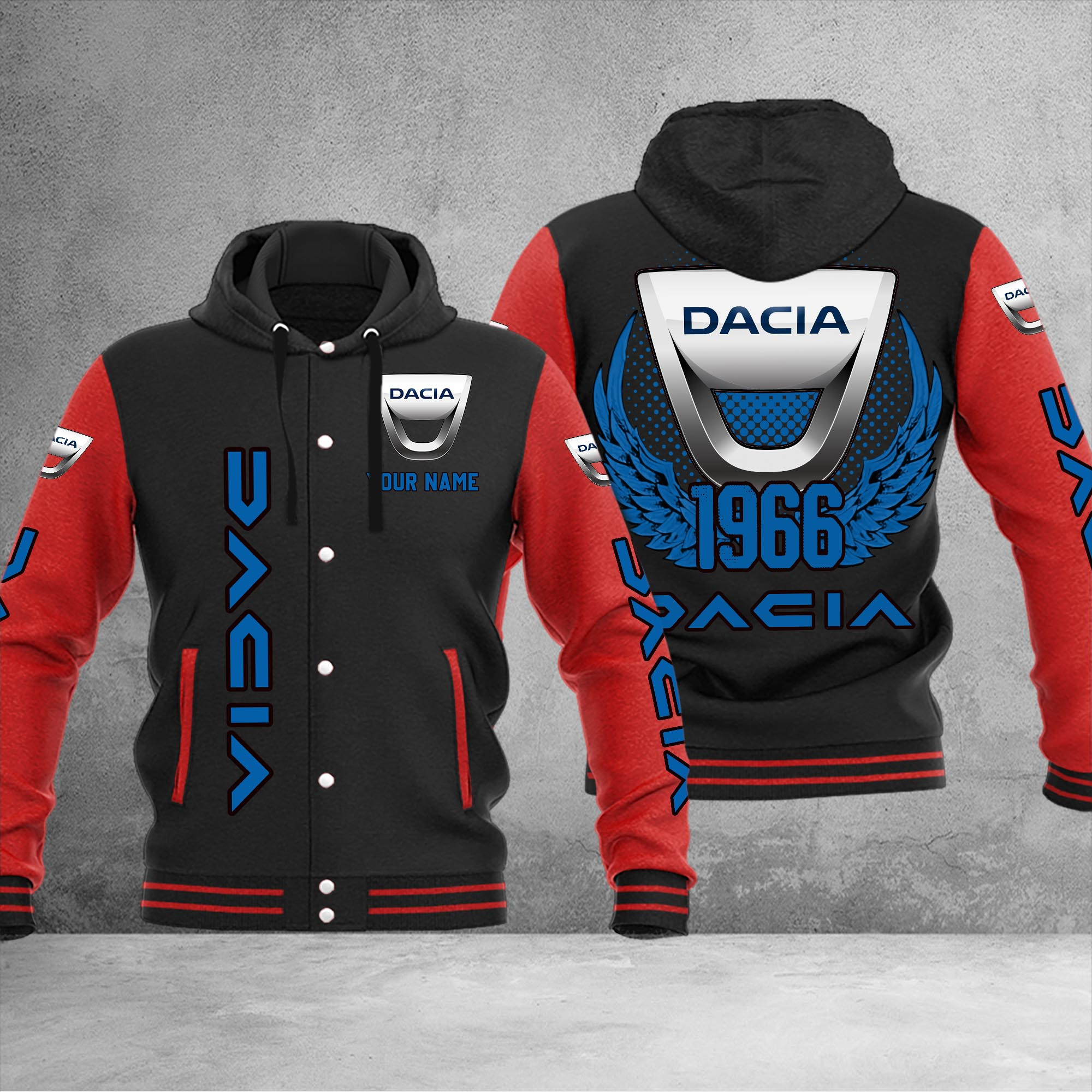 Dacia DMHJ1034 Baseball Jacket Multicolor