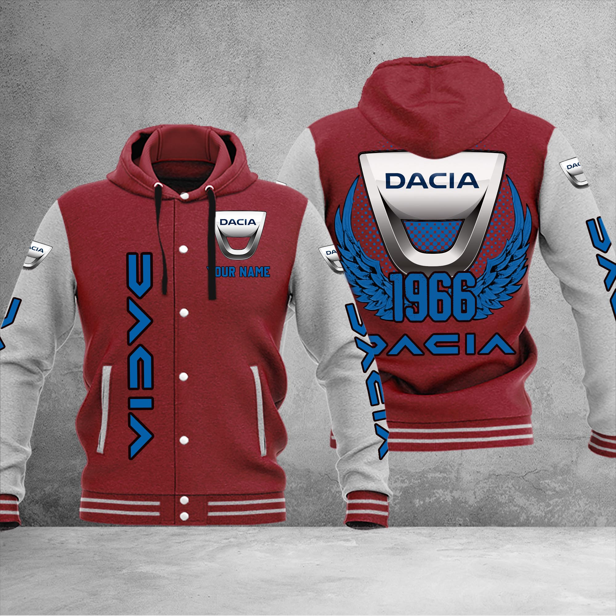 Dacia DMHJ1034 Baseball Jacket Multicolor