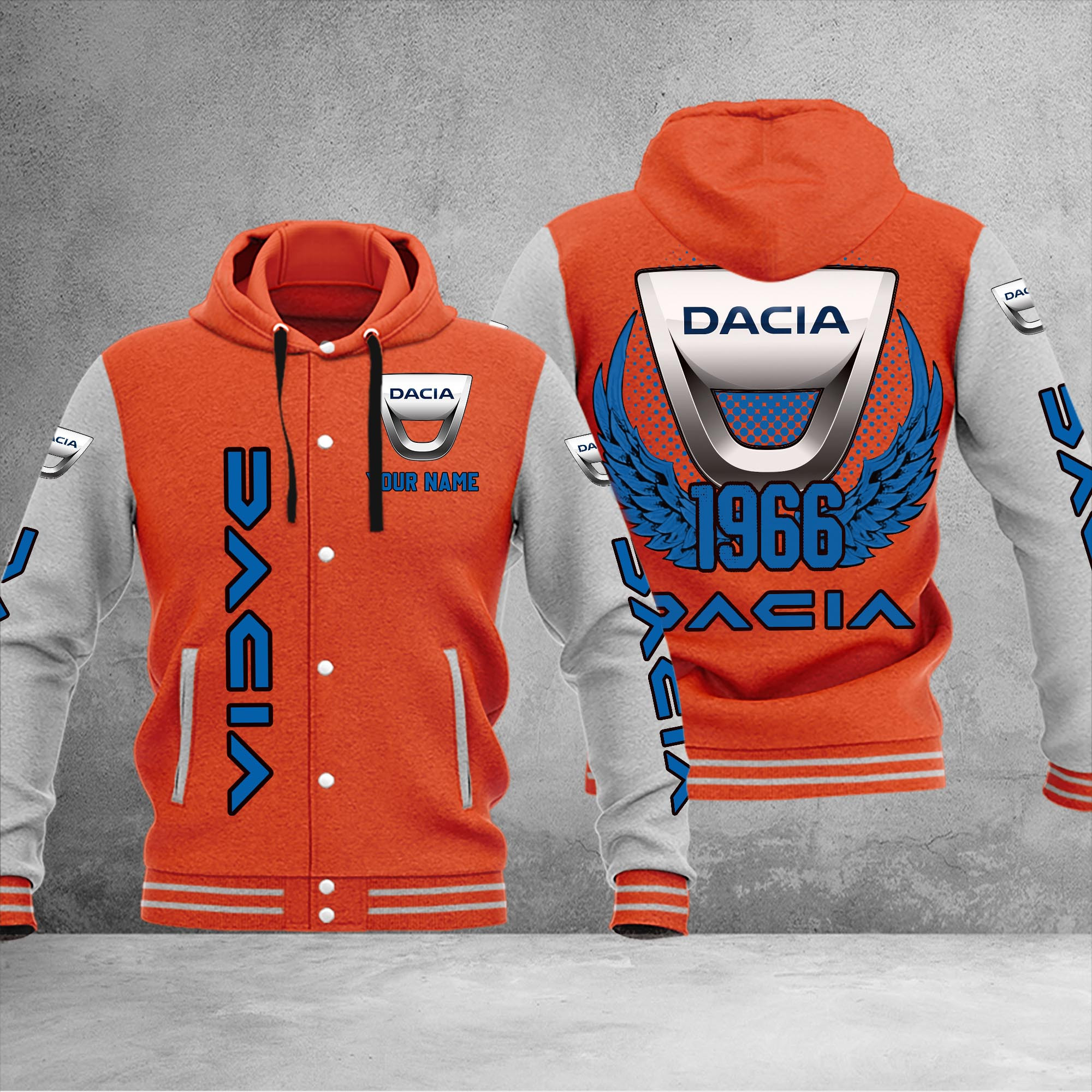 Dacia DMHJ1034 Baseball Jacket Multicolor