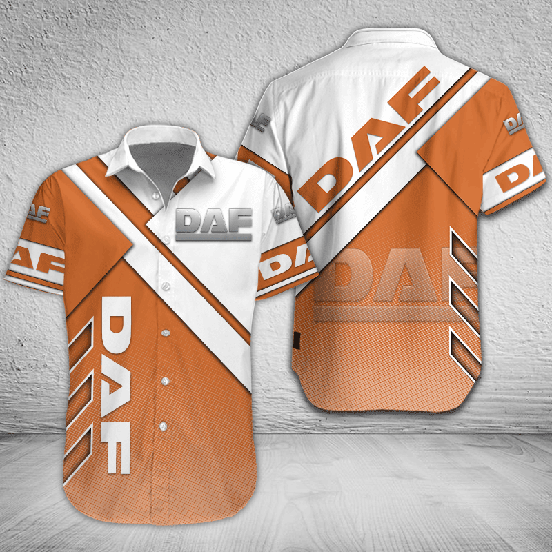 DAF Button Shirt Custom Name, Multicolor