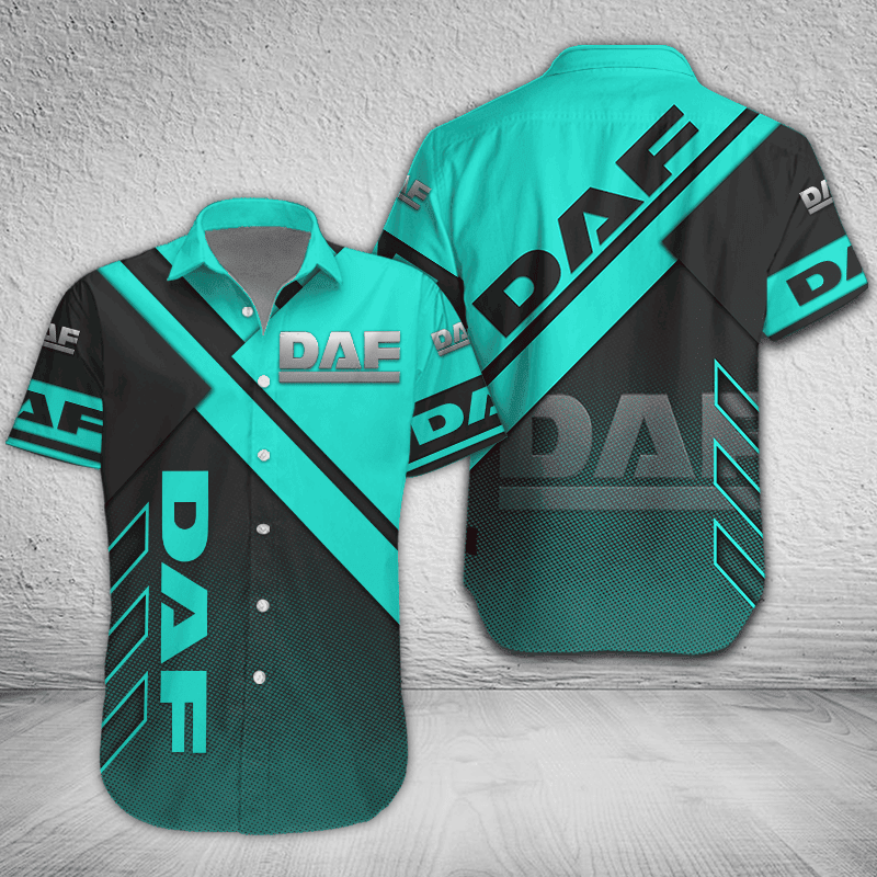 DAF Button Shirt Custom Name, Multicolor