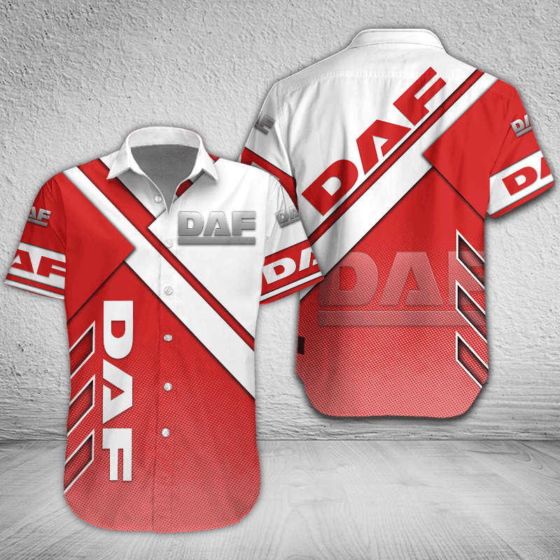 DAF Button Shirt Custom Name, Multicolor