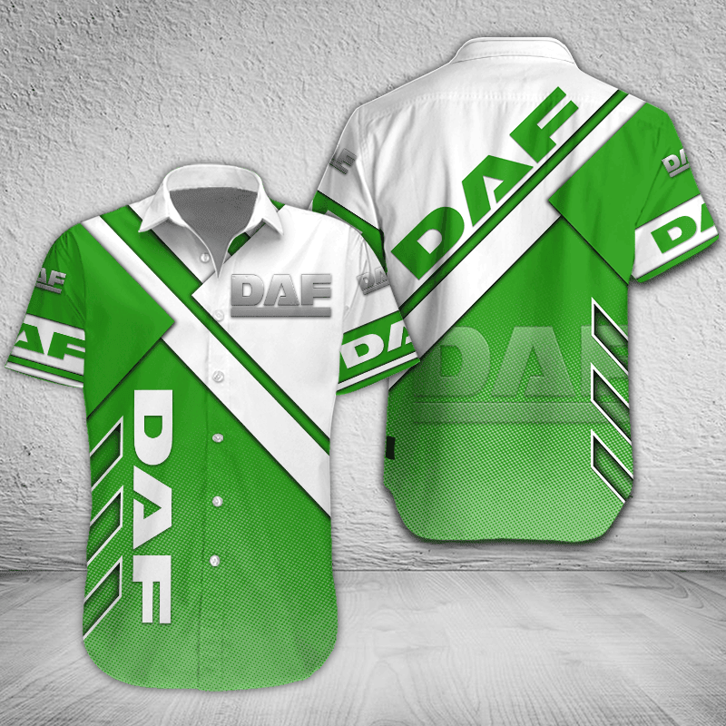 DAF Button Shirt Custom Name, Multicolor