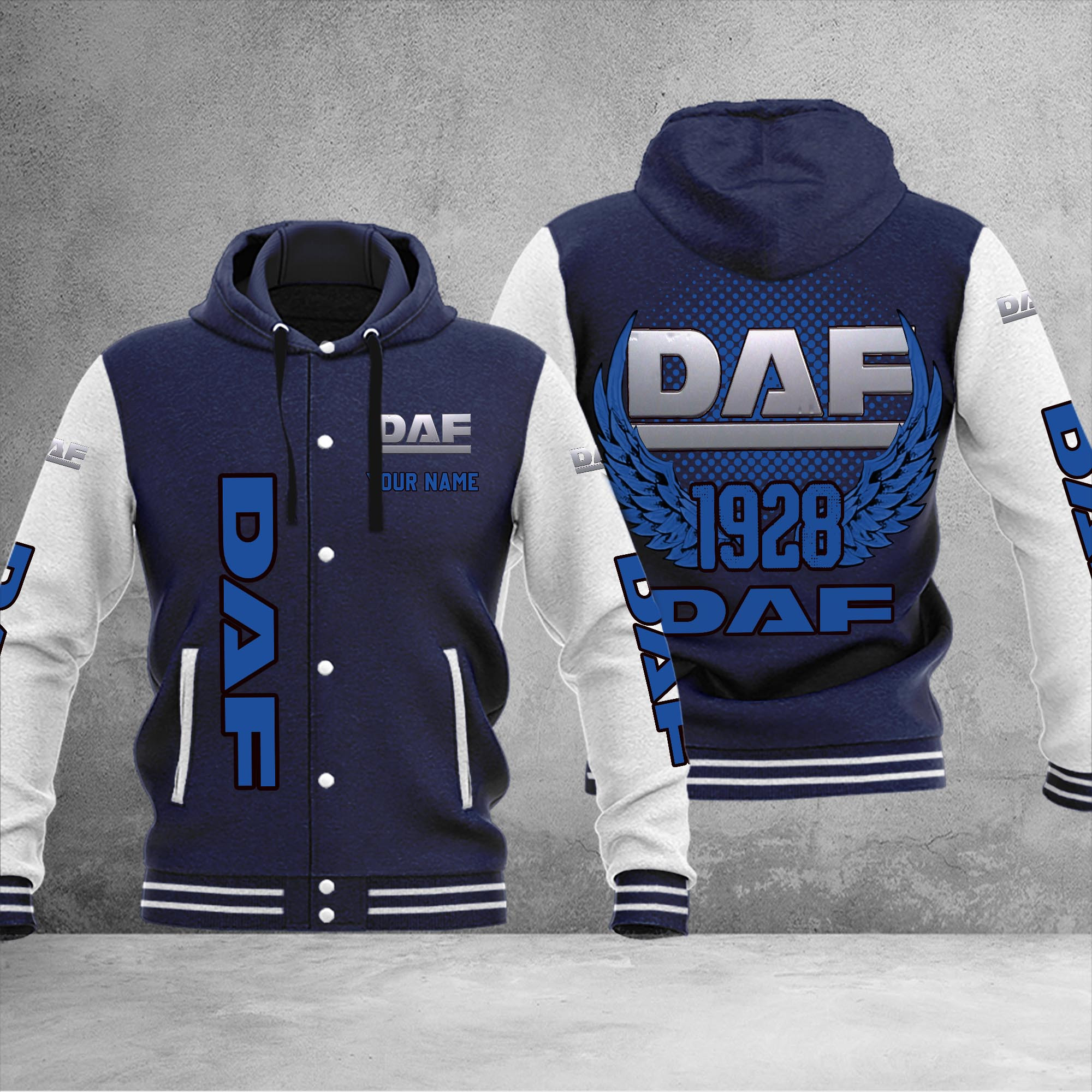 DAF DMHJ1035 Baseball Jacket Multicolor