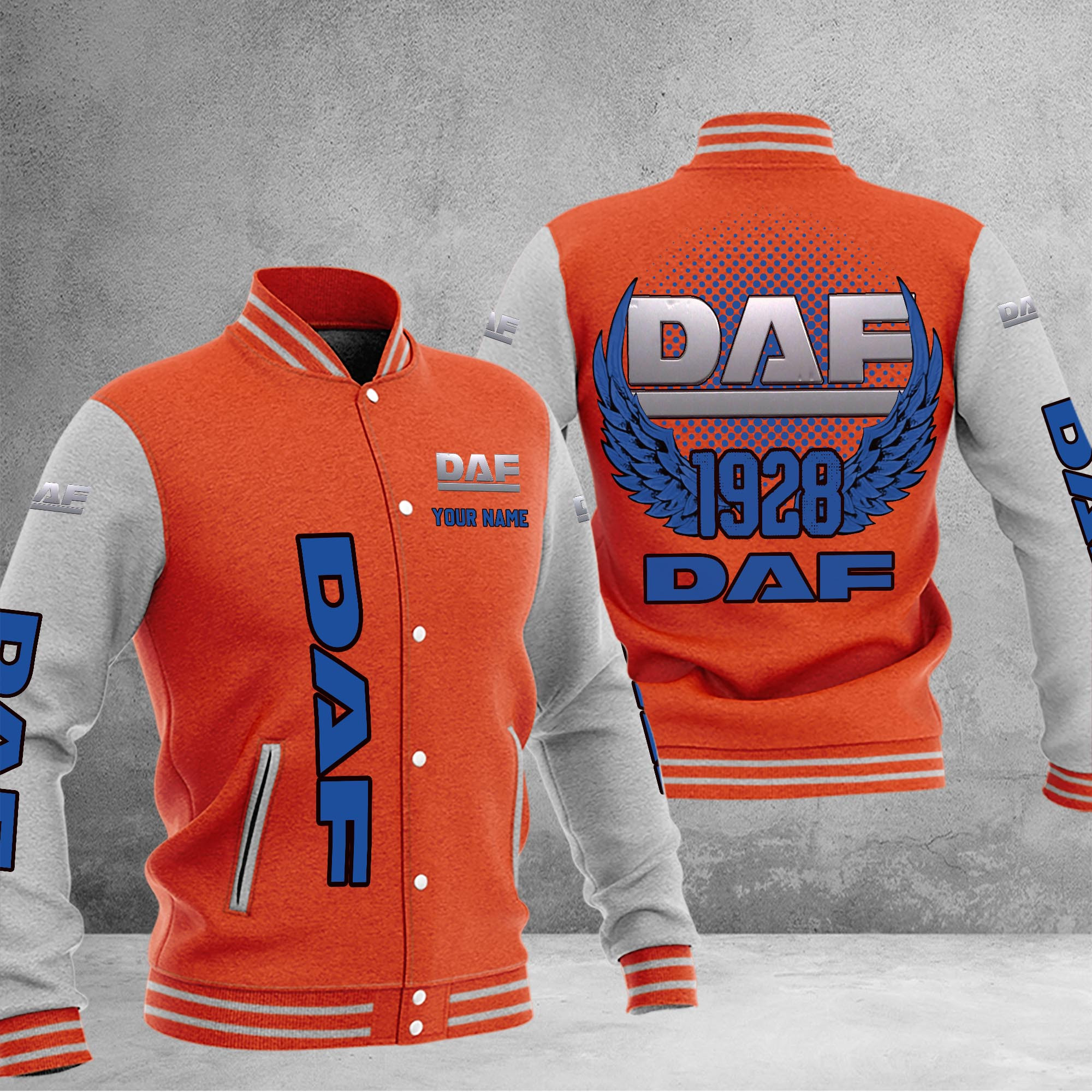 DAF DMHJ1035 Baseball Jacket Multicolor