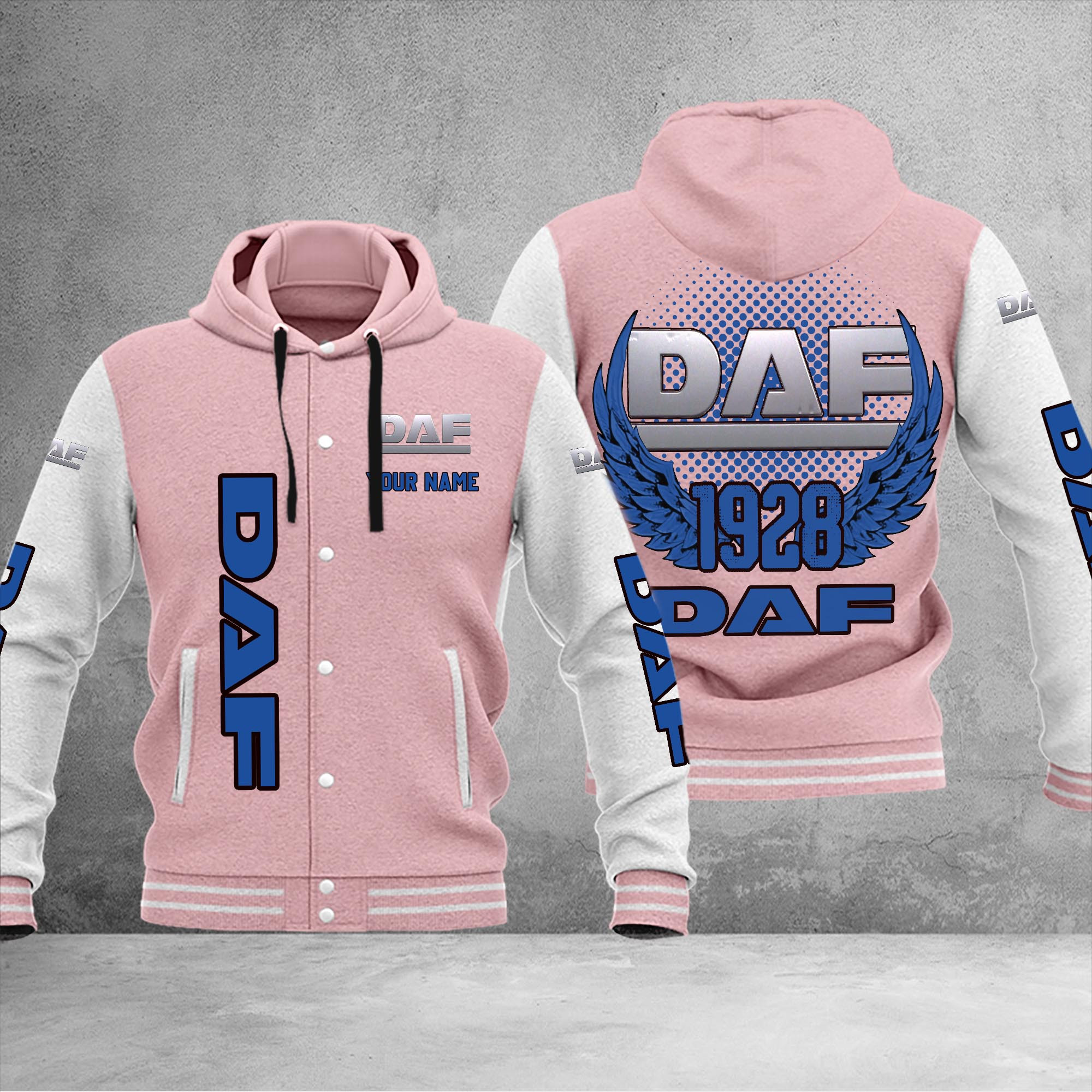 DAF DMHJ1035 Baseball Jacket Multicolor