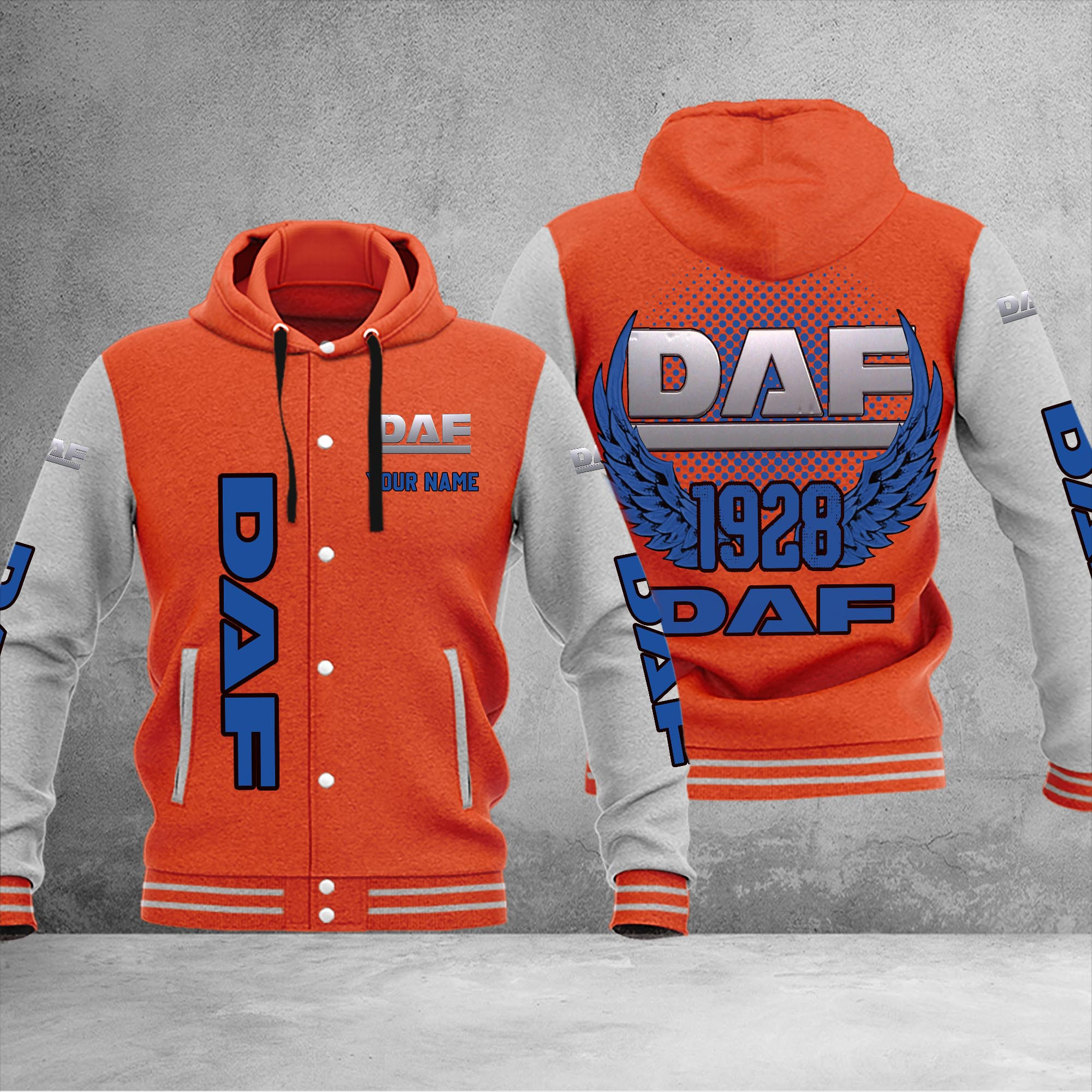 DAF DMHJ1035 Baseball Jacket Multicolor