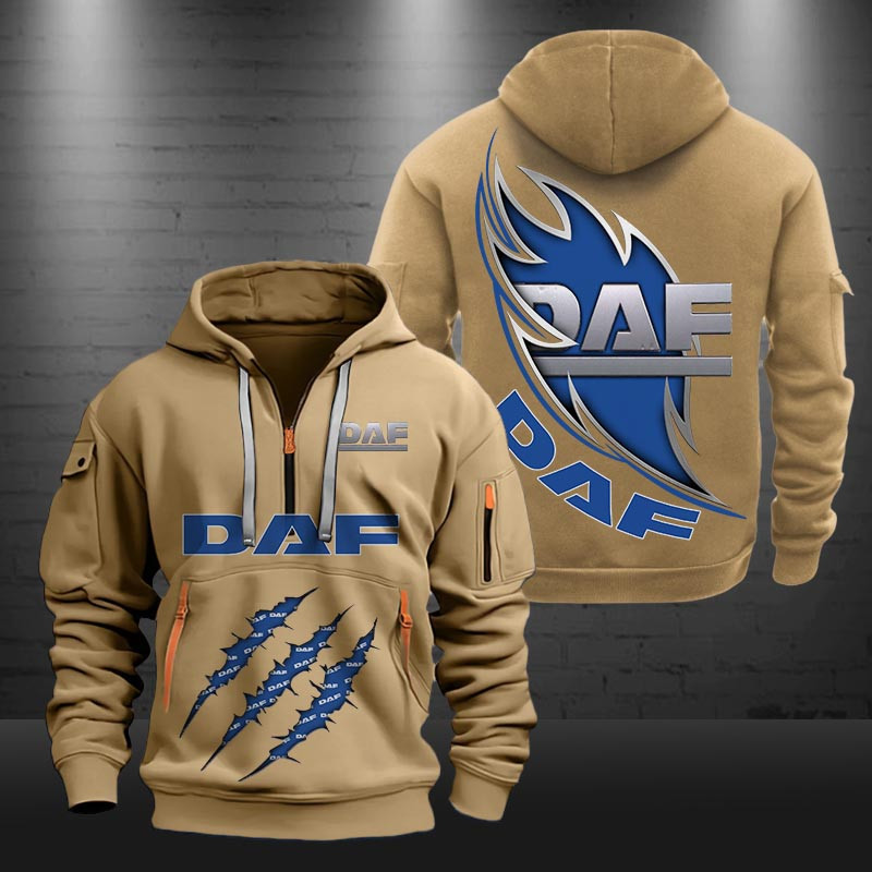 DAF New Zip Hoodie 0436 Multicolor