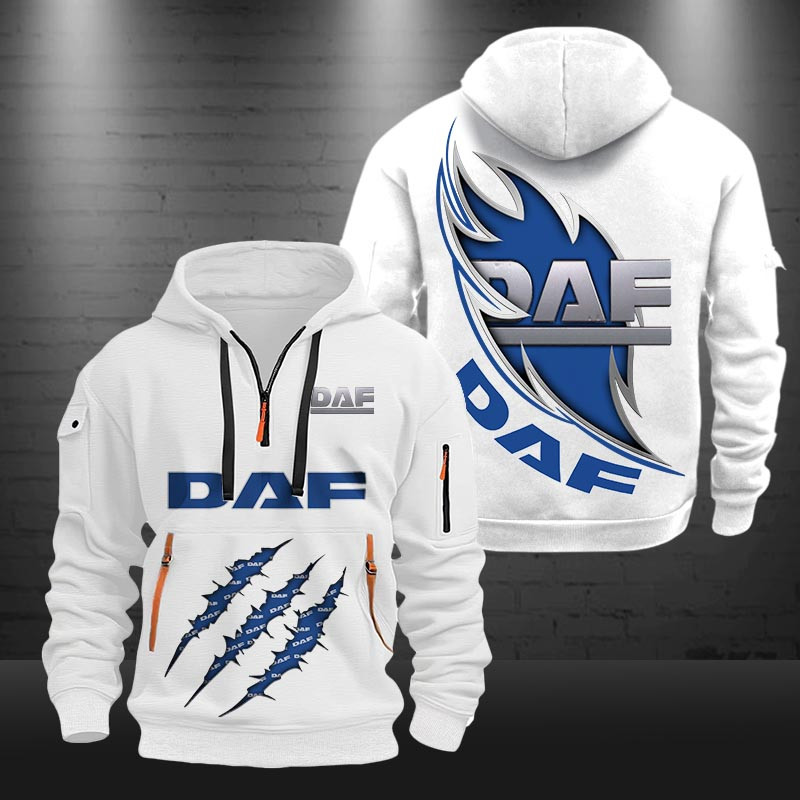 DAF New Zip Hoodie 0436 Multicolor