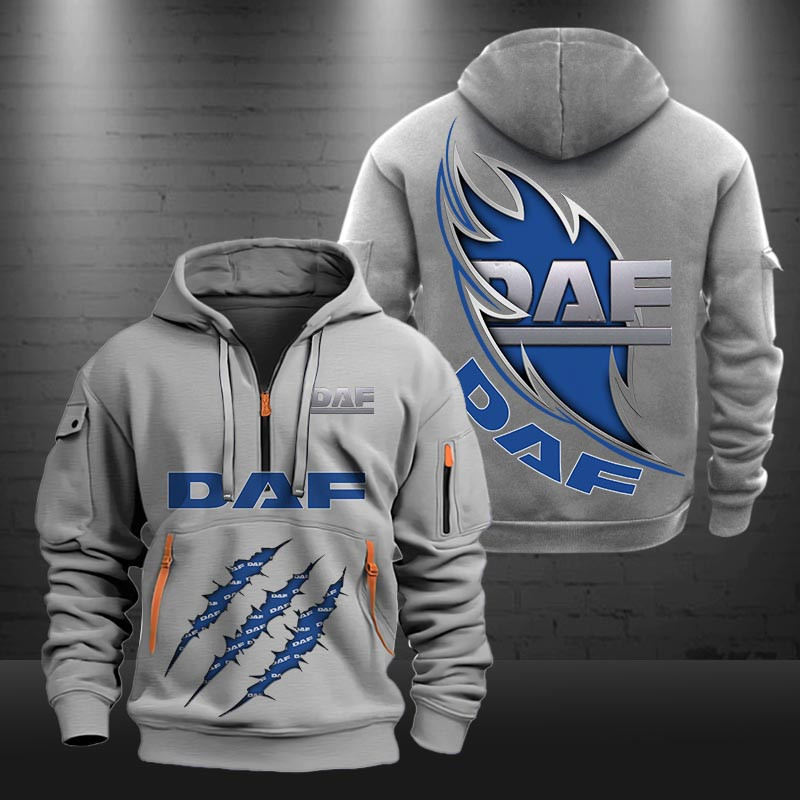 DAF New Zip Hoodie 0436 Multicolor
