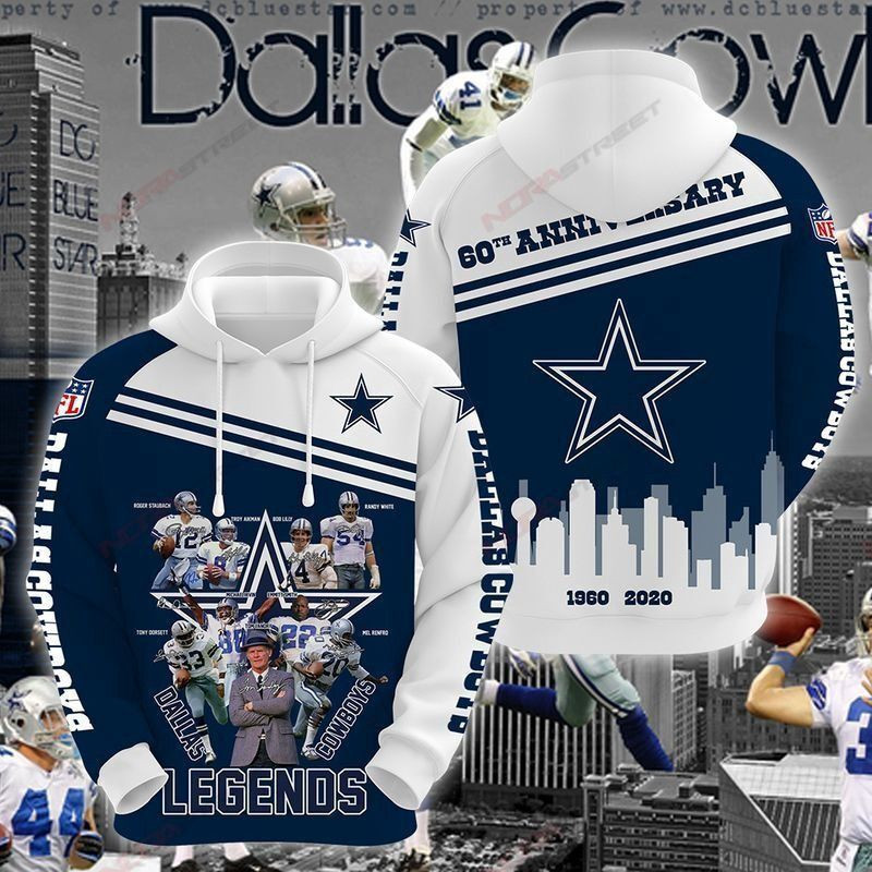 Dallas Cowboys Legends 1960 2020 Hoodie & Zip Hoodie
