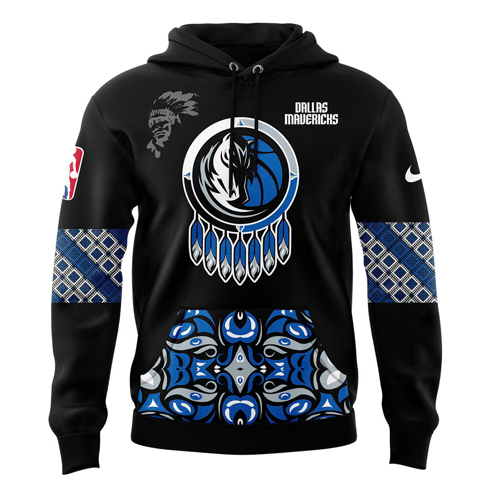 Dallas Mavericks NBA Native American Heritage Month Premium Hoodie